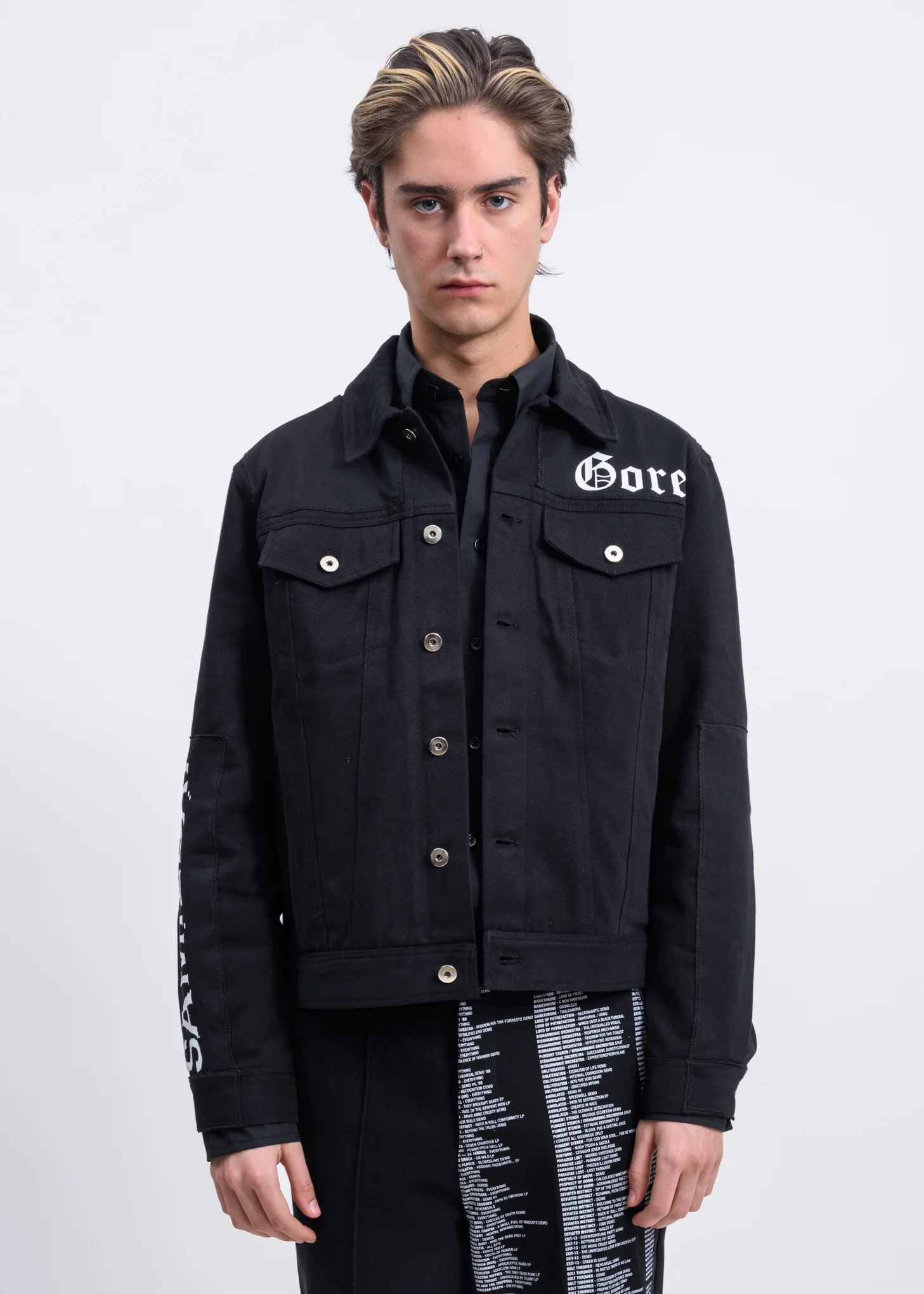 Black Denim Samizdat Jacket - Image 6