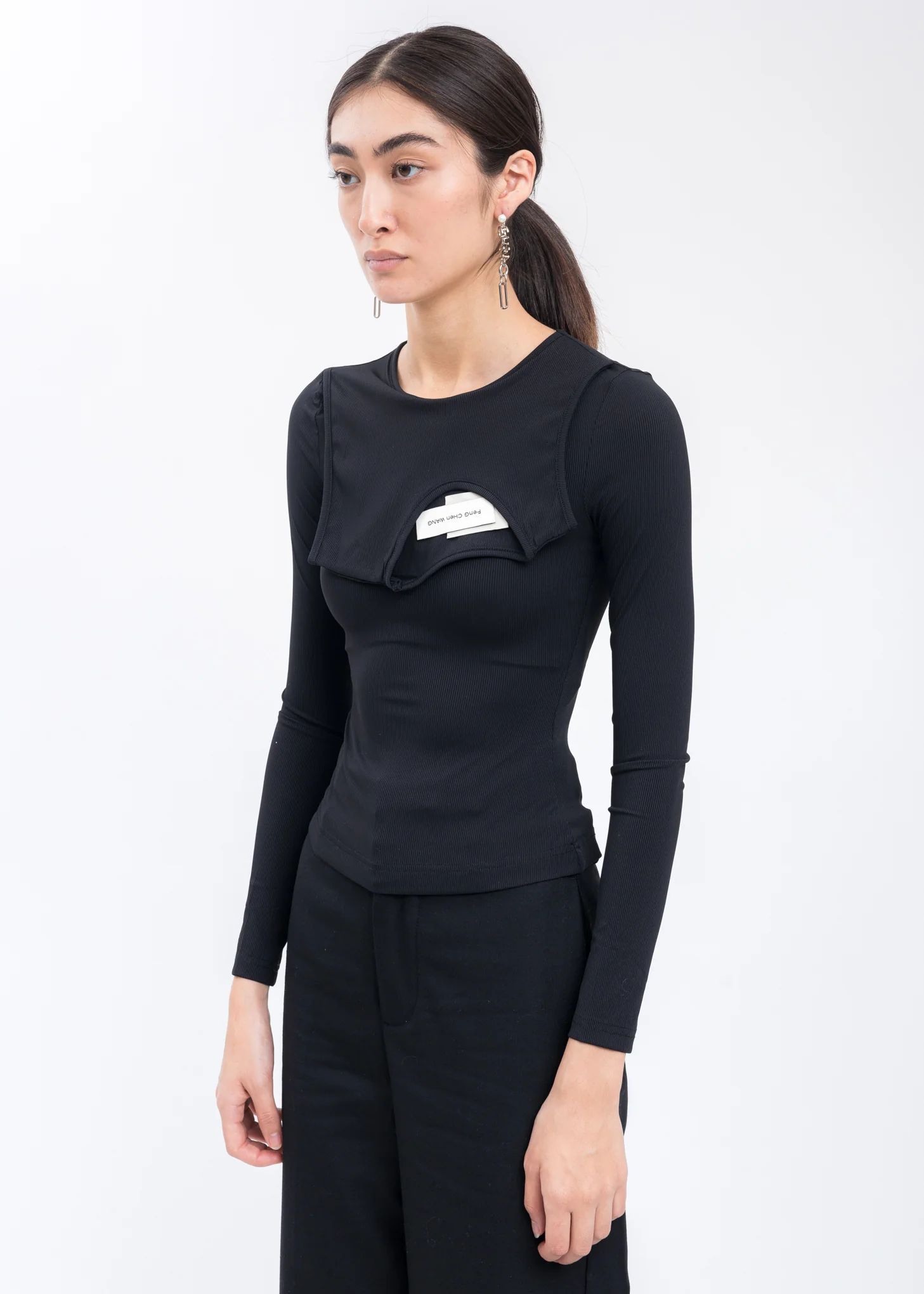 Black 2 IN 1 Jersey Top - Image 2