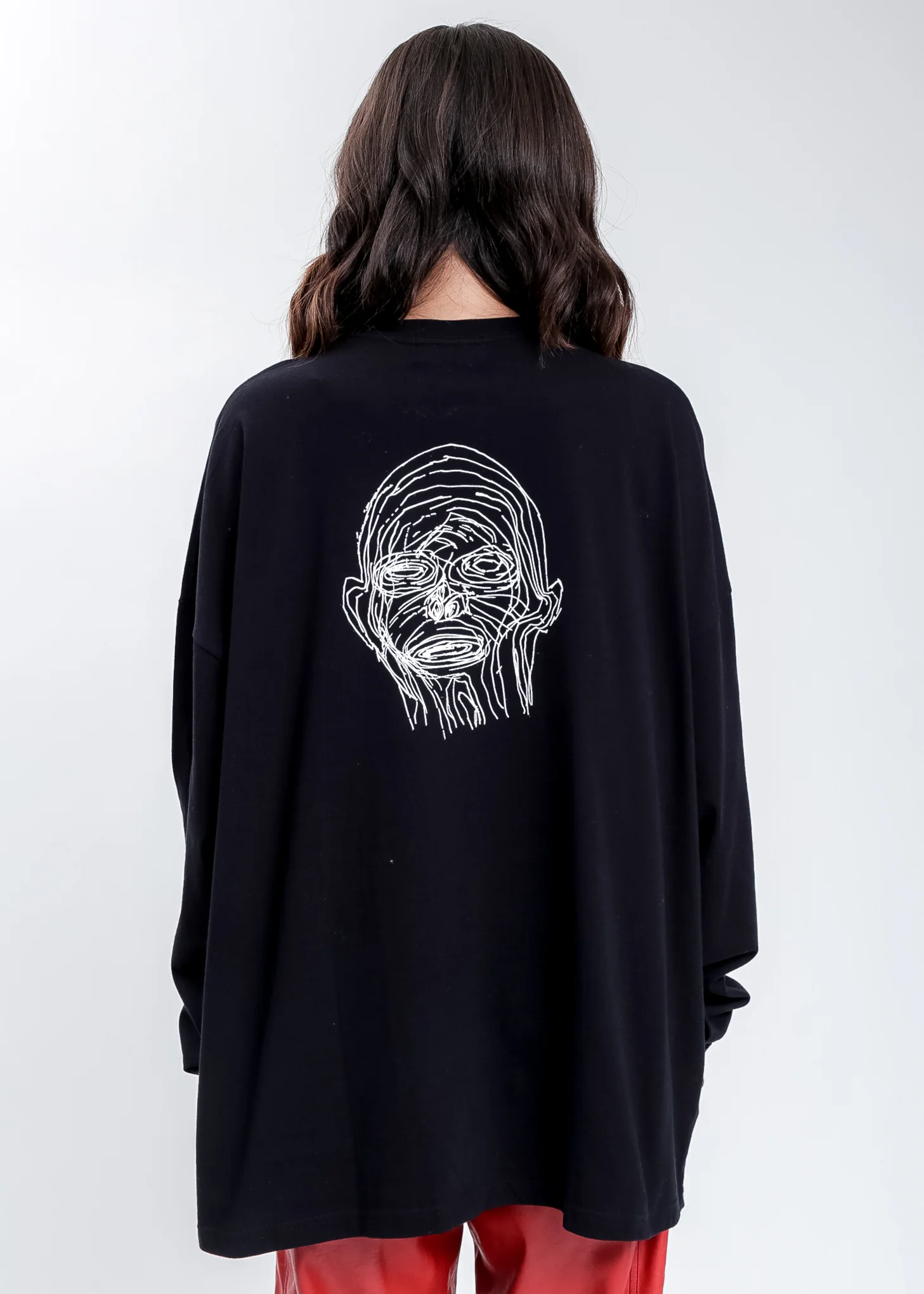 Black Jesse Patch Long Sleeves T-Shirt - Image 2
