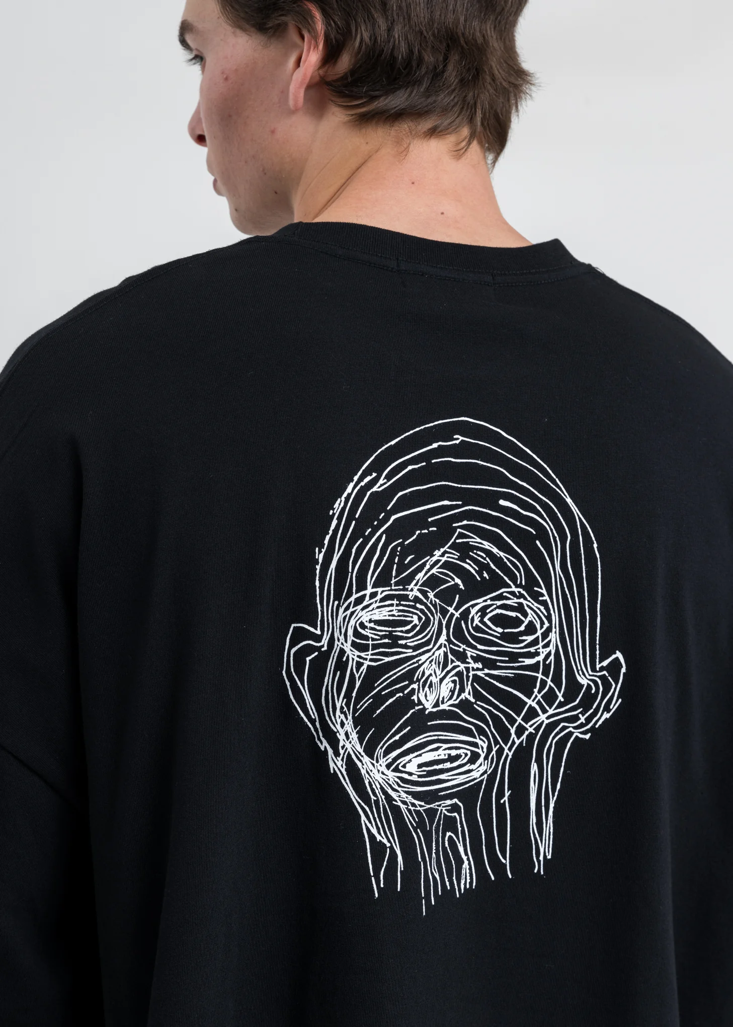 Black Jesse Patch Long Sleeves T-Shirt - Image 2