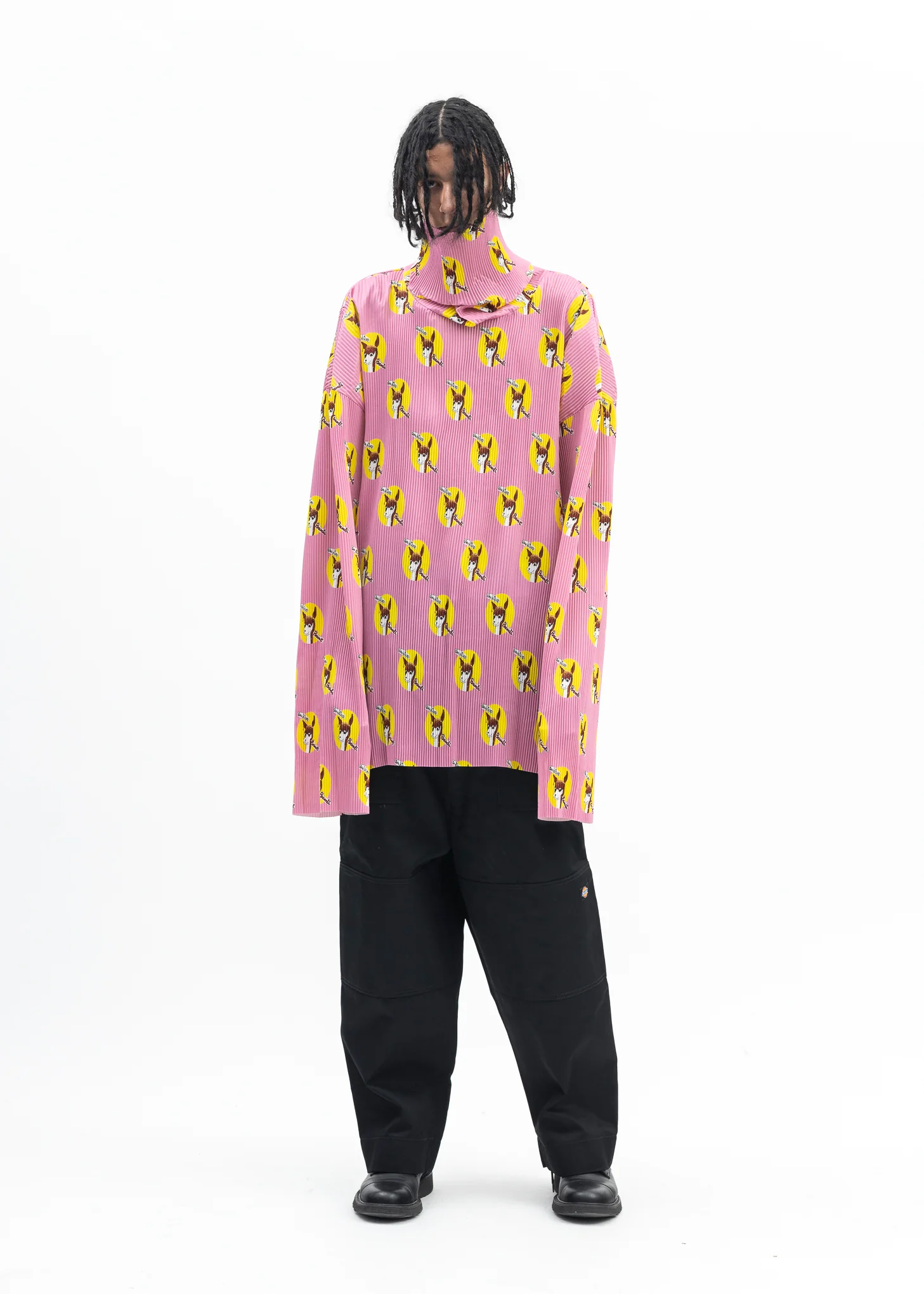 BLACK KIDILL × DICKIES LOOSE FIT BONDAGE PANTS - Image 7