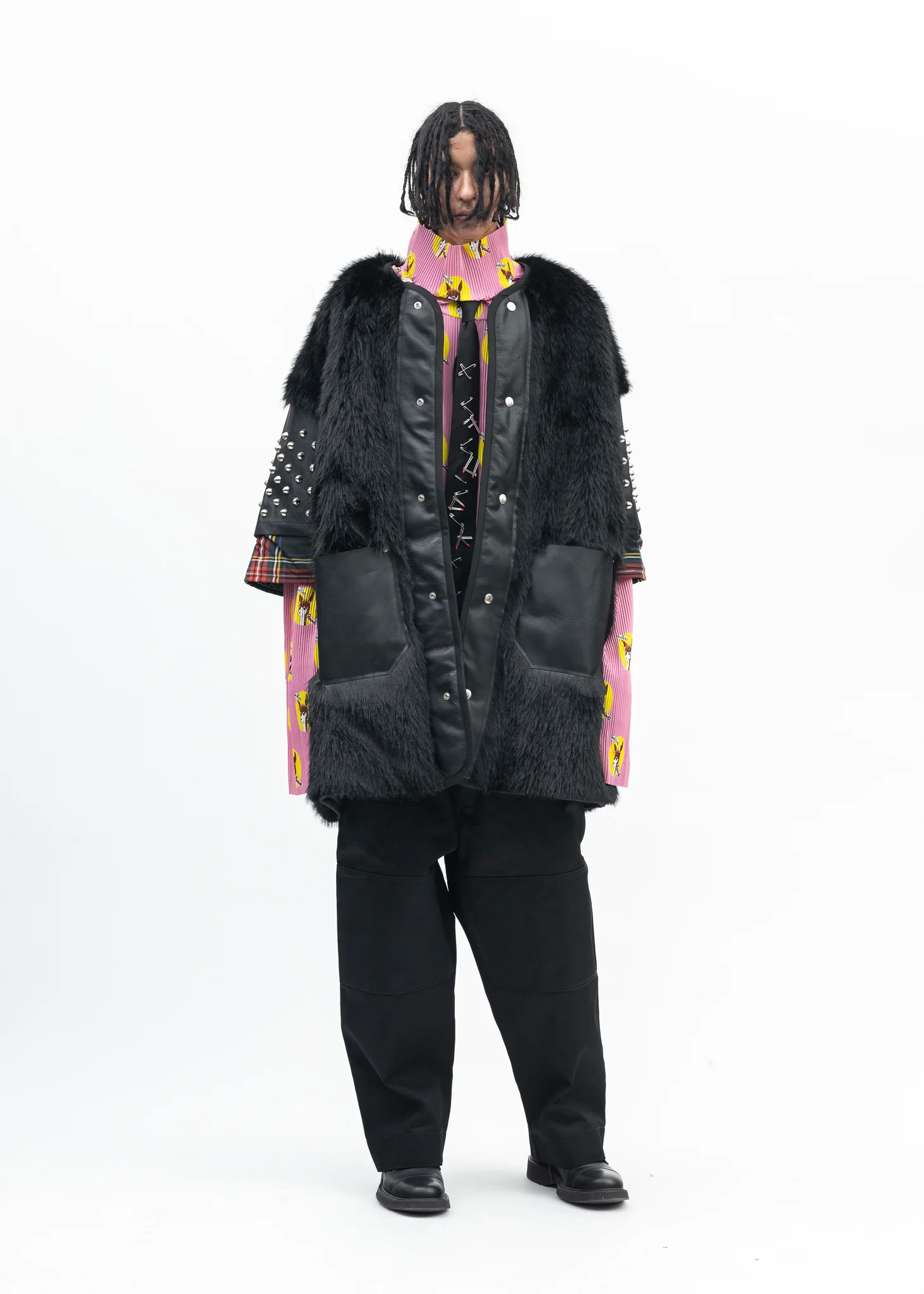 BLACK KIDILL × DICKIES LOOSE FIT BONDAGE PANTS - Image 9