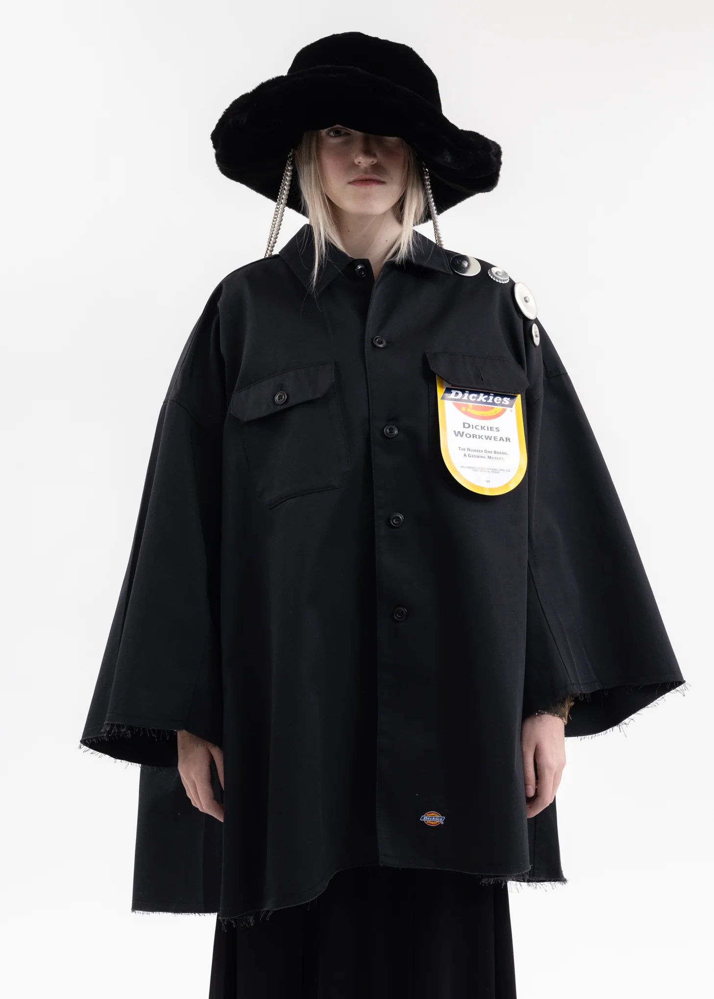 Black KIDILL × Dickies Military Shirt