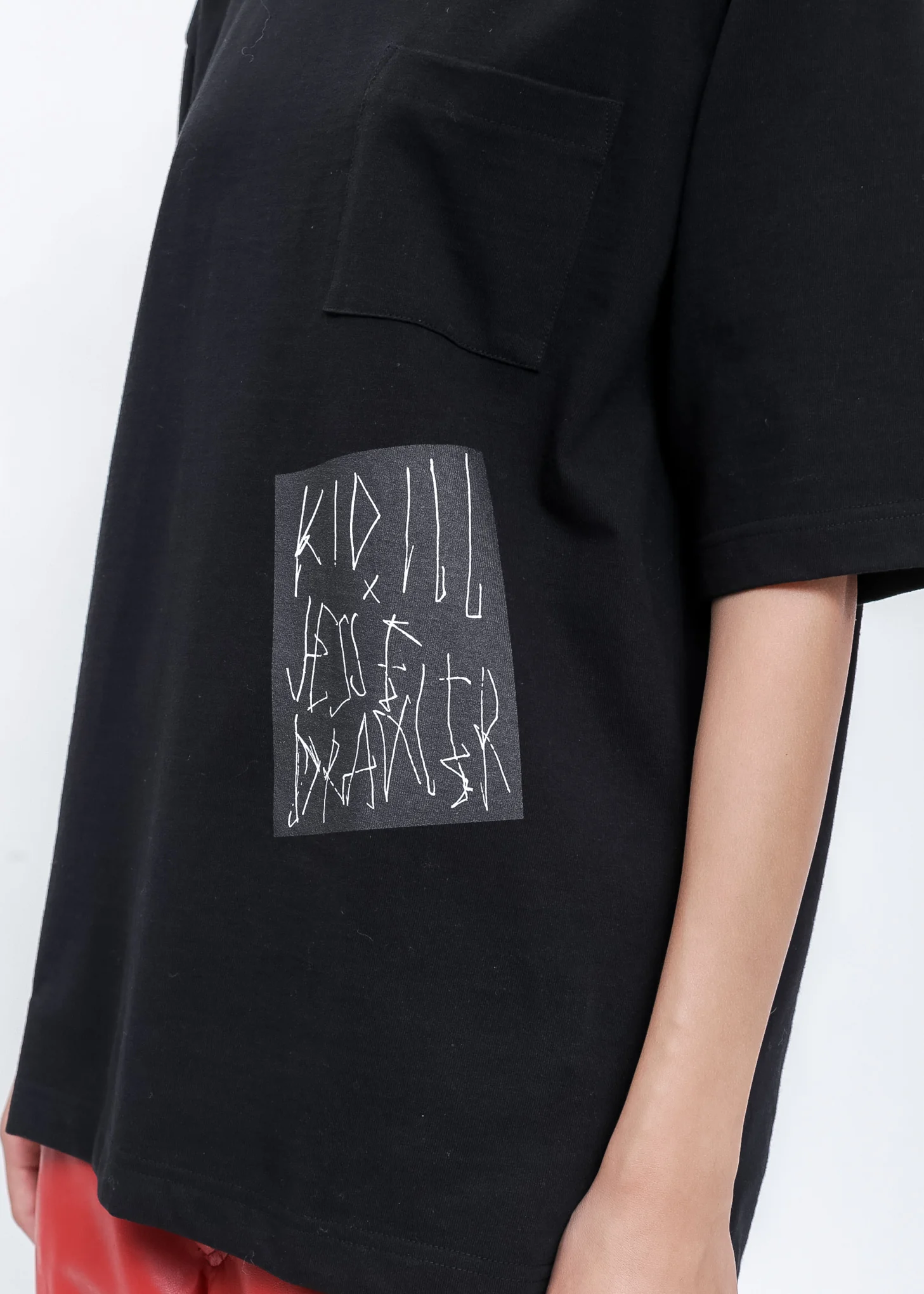 Black KIDILL × EDWIN A Mess T-Shirt - Image 4