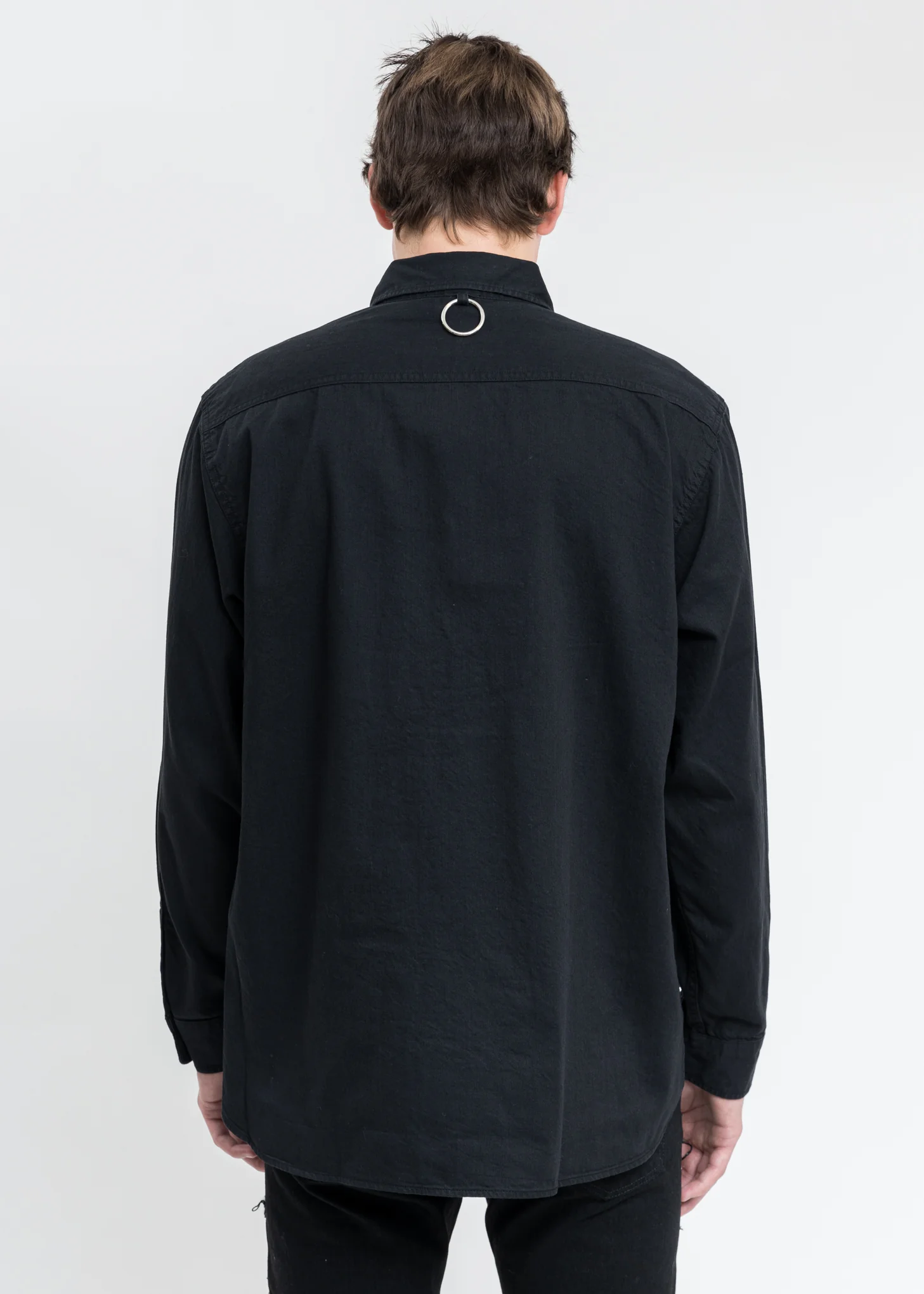 Black KIDILL × EDWIN Patch Denim Shirts - Image 4