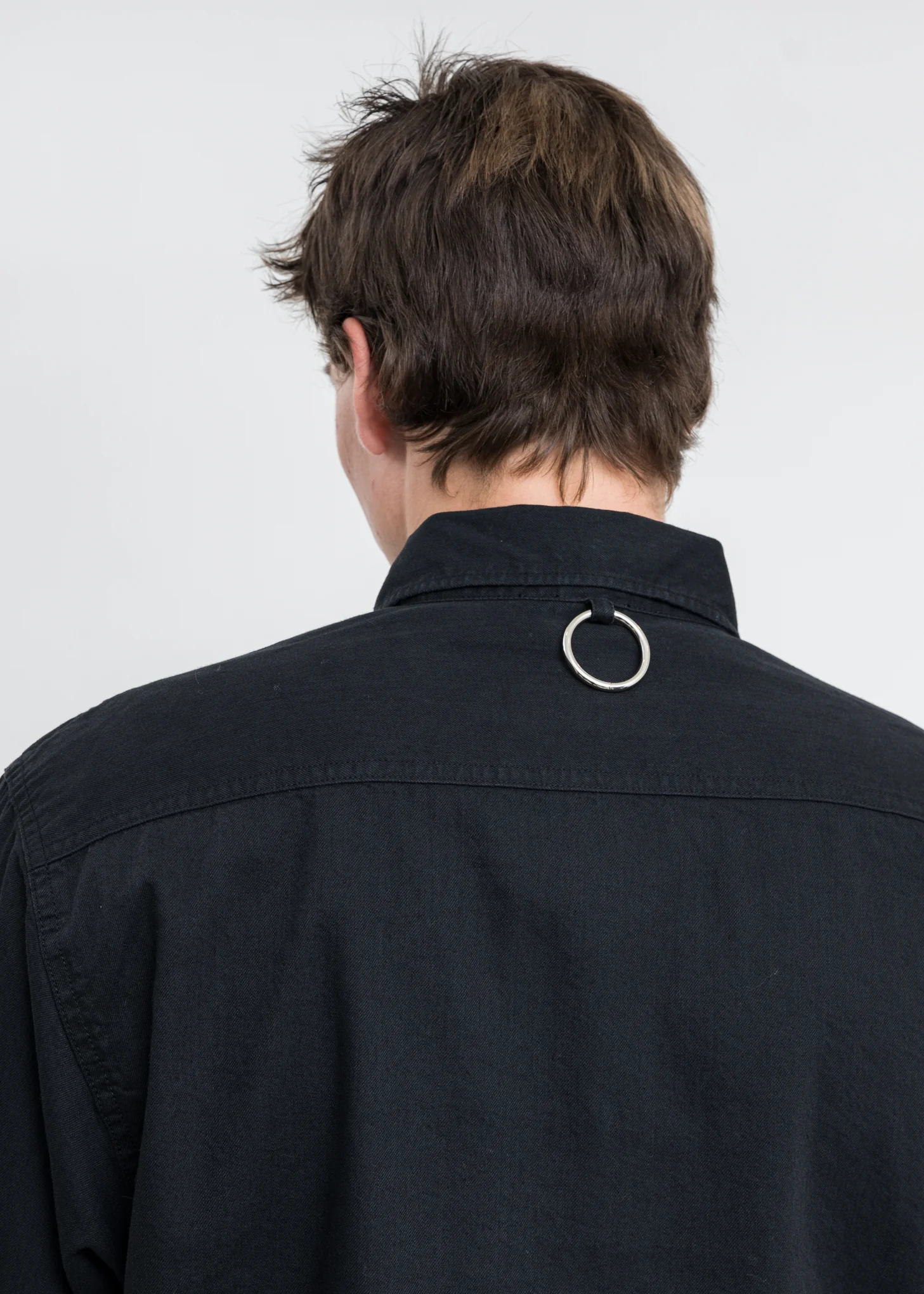 Black KIDILL × EDWIN Patch Denim Shirts - Image 5
