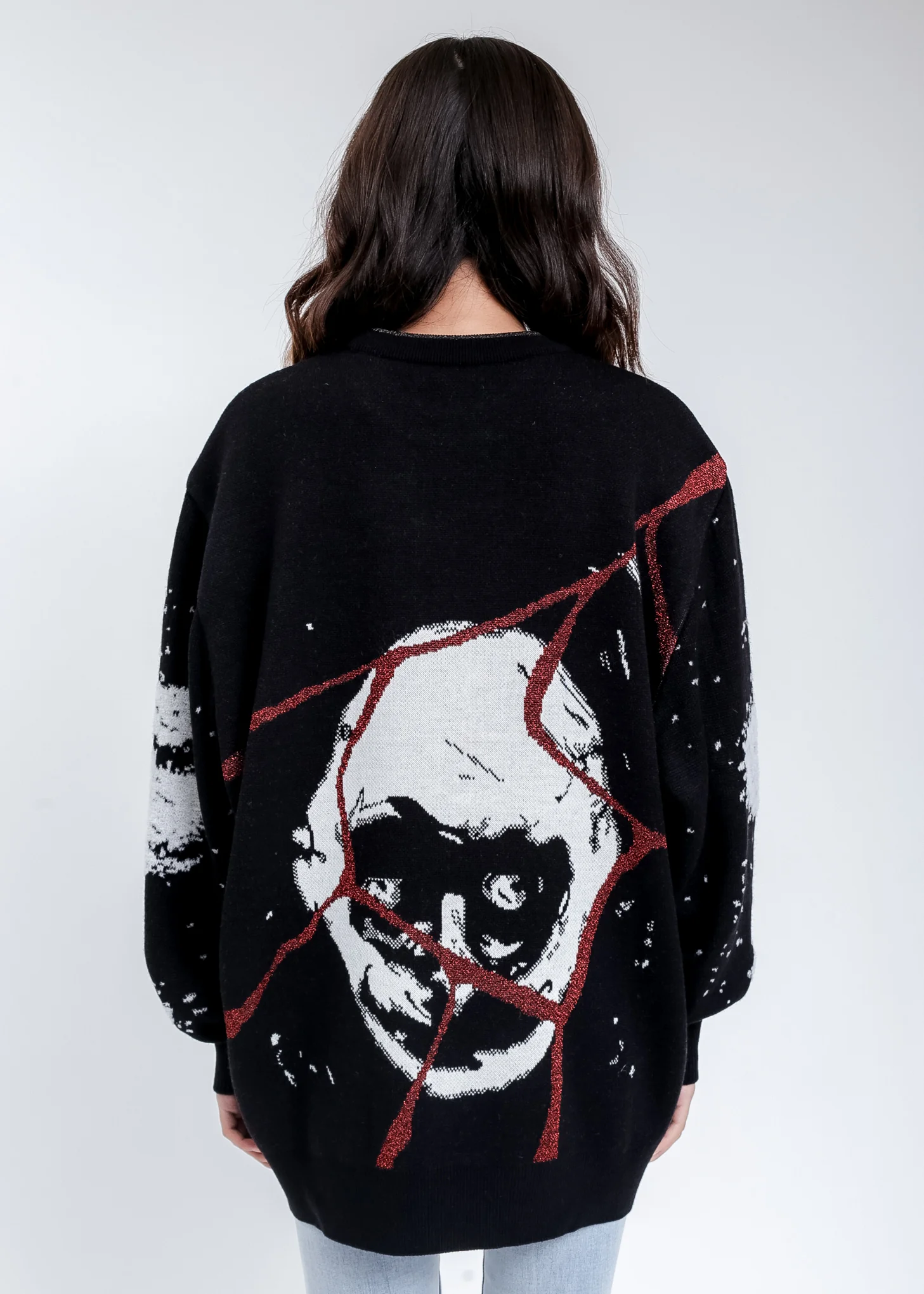 Black KIDILL × RURUMU: Knit Pullover Sweater - Image 2