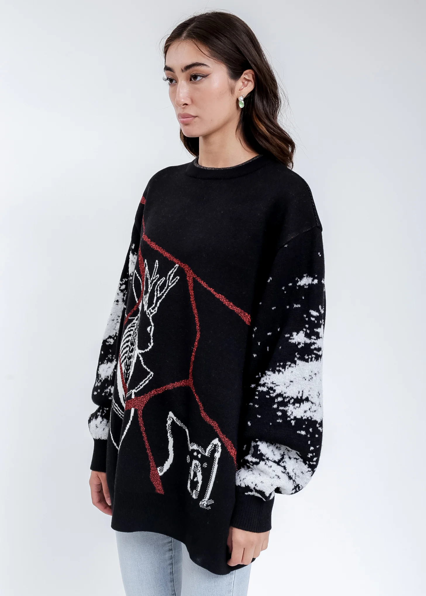 Black KIDILL × RURUMU: Knit Pullover Sweater - Image 3
