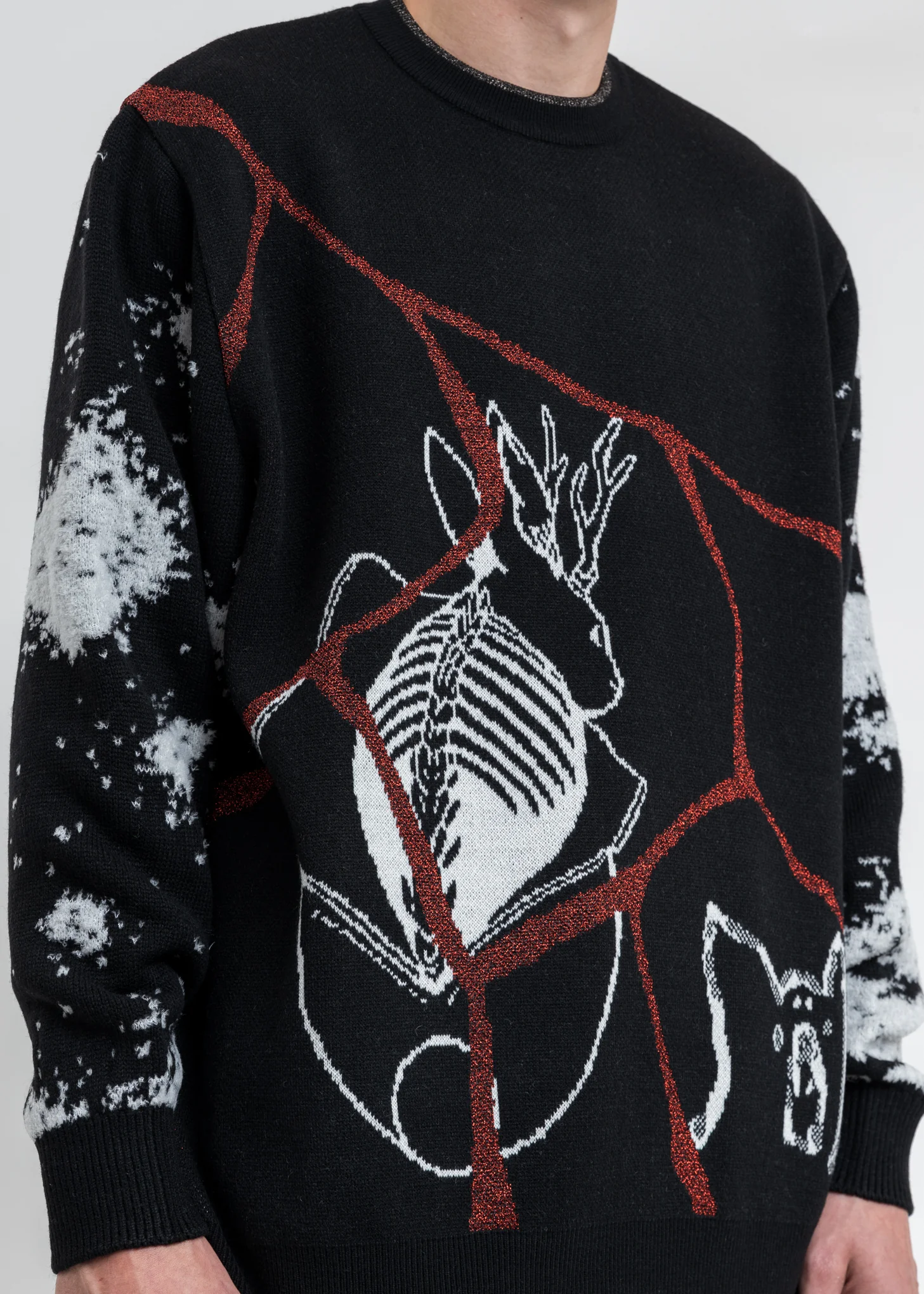 Black KIDILL × RURUMU: Knit Pullover Sweater - Image 3
