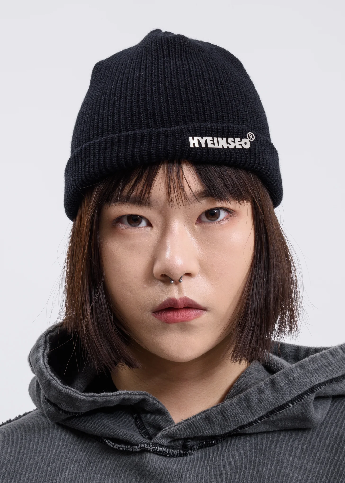 Black Knit Beanie - Image 2