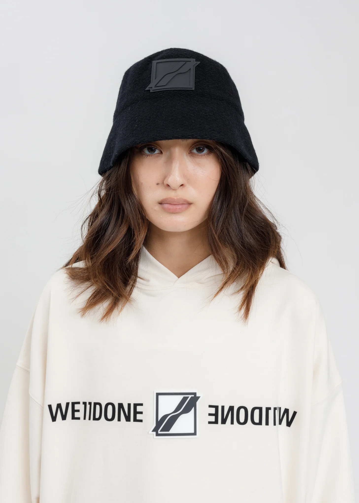 Black Knit Bucket Hat - Image 2