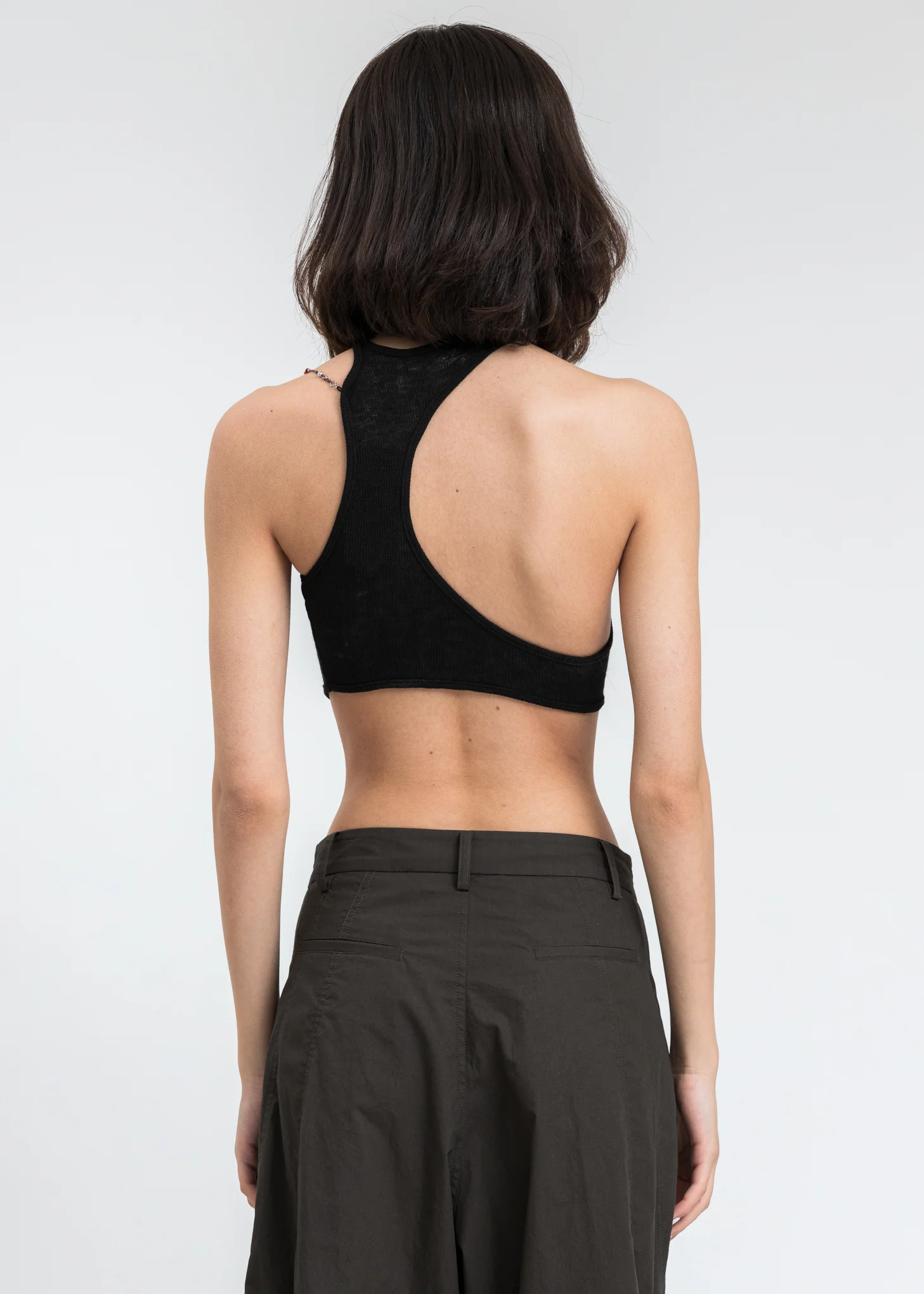 Black Knit Crescent Top - Image 2