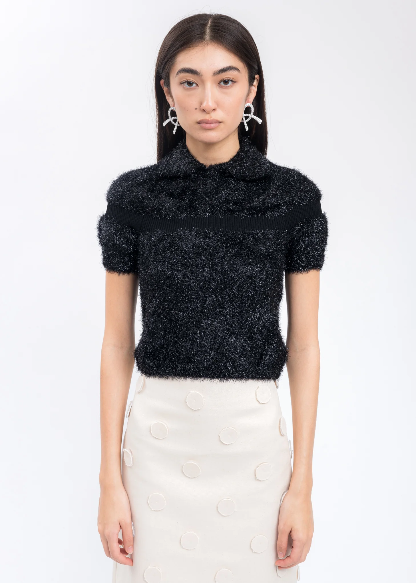 Black Knit Polo