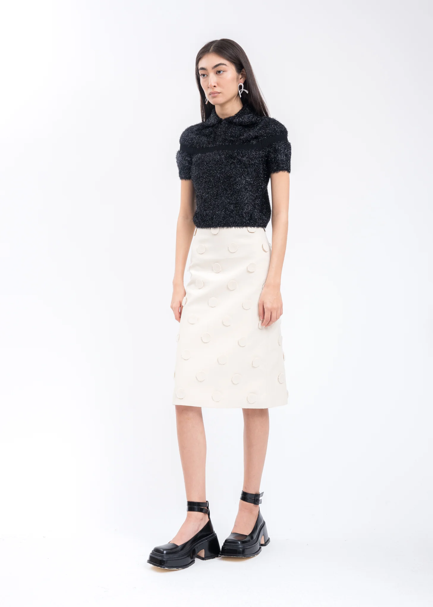 Black Knit Polo - Image 5