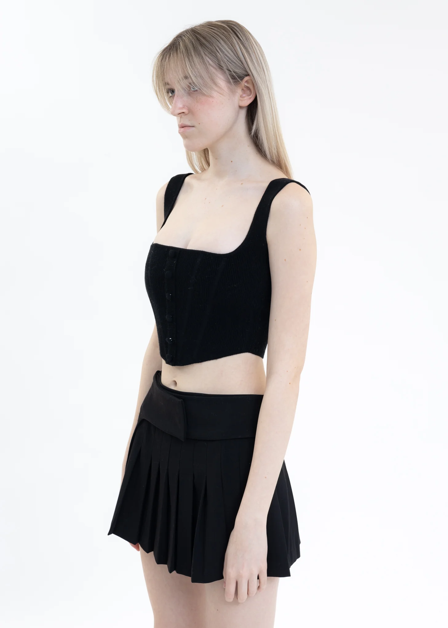 Black Knitted Corset - Image 2