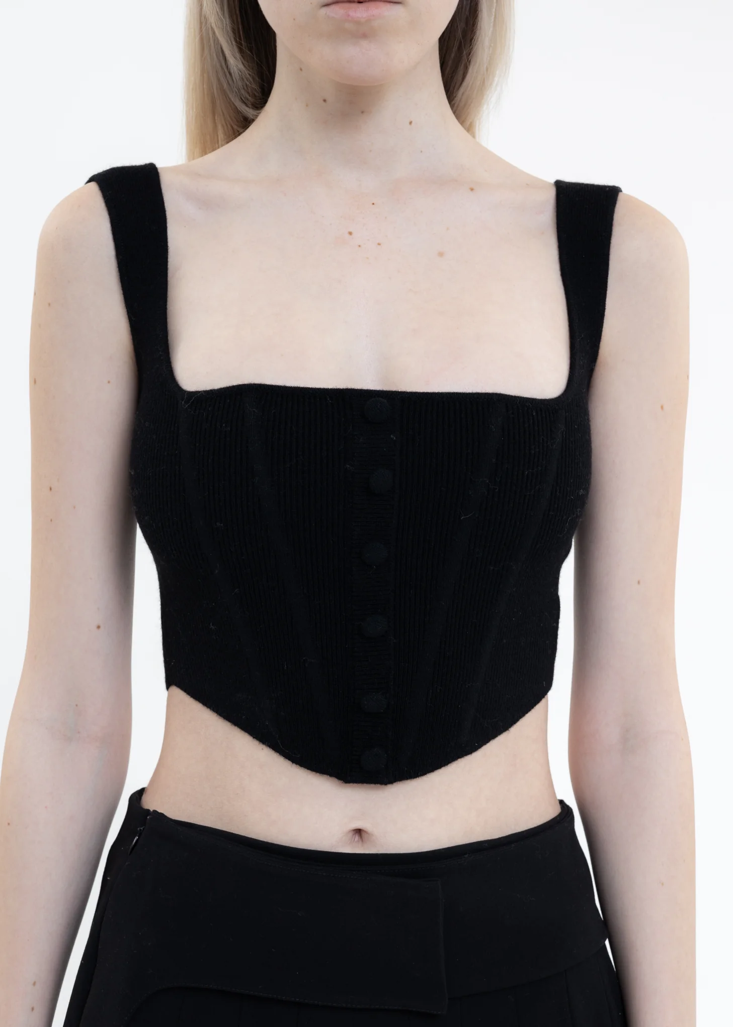 Black Knitted Corset - Image 4