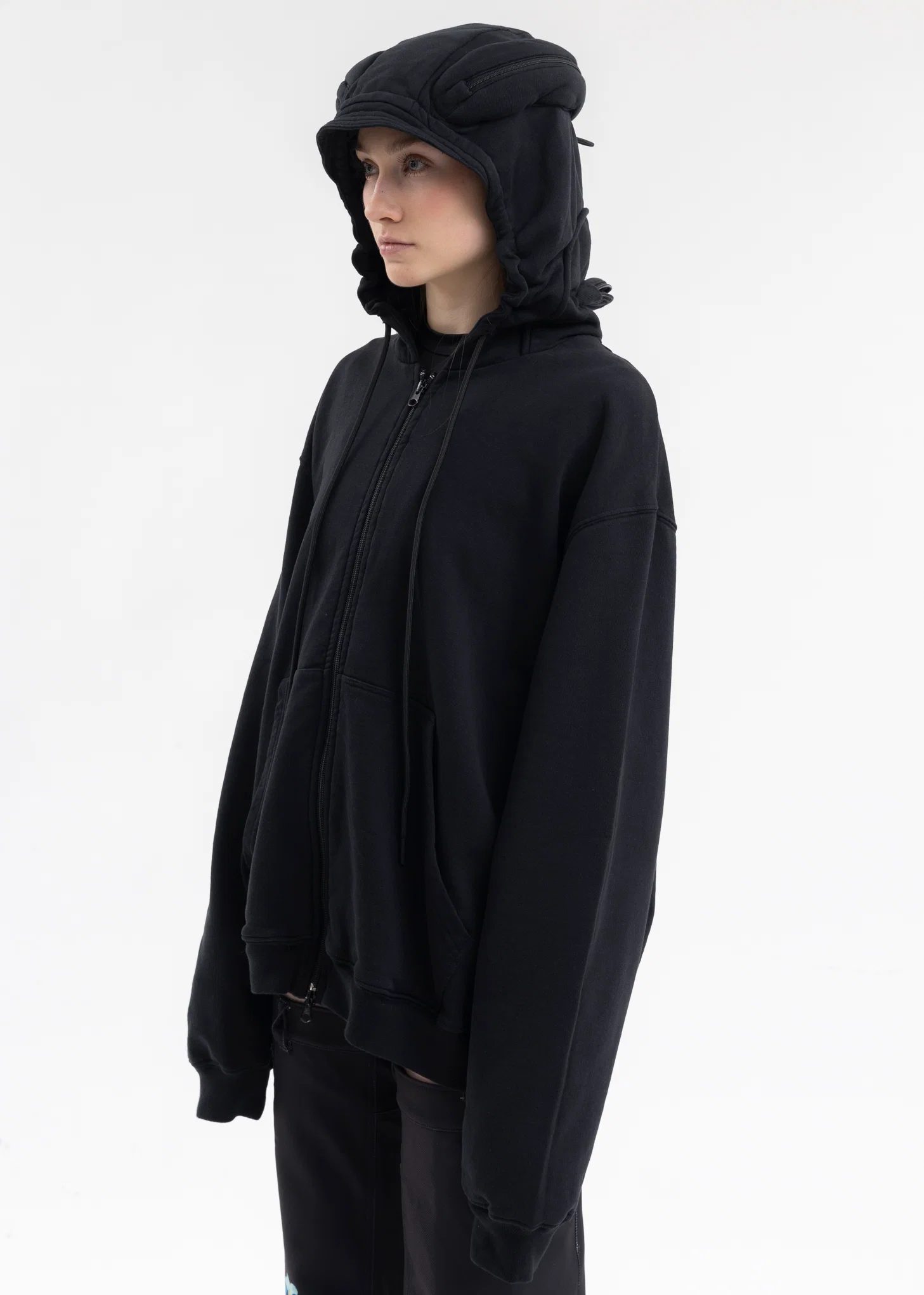BLACK KSK HELMET HOODIE - Image 3