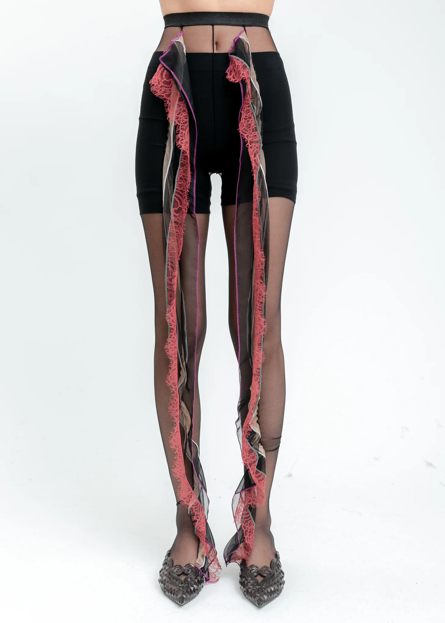 Black Lace Tights - Image 6