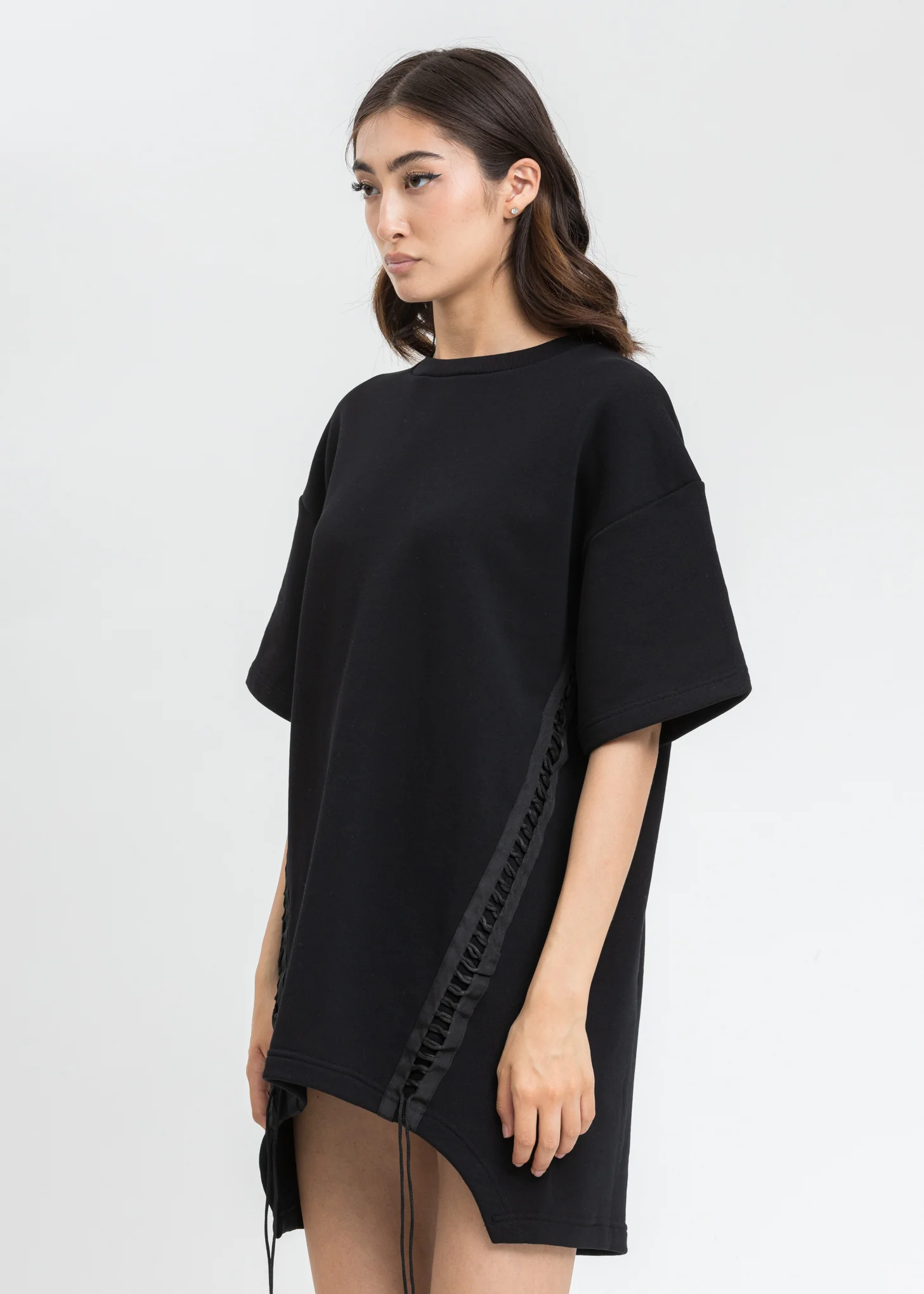 Black Laced T-Shirt - Image 3