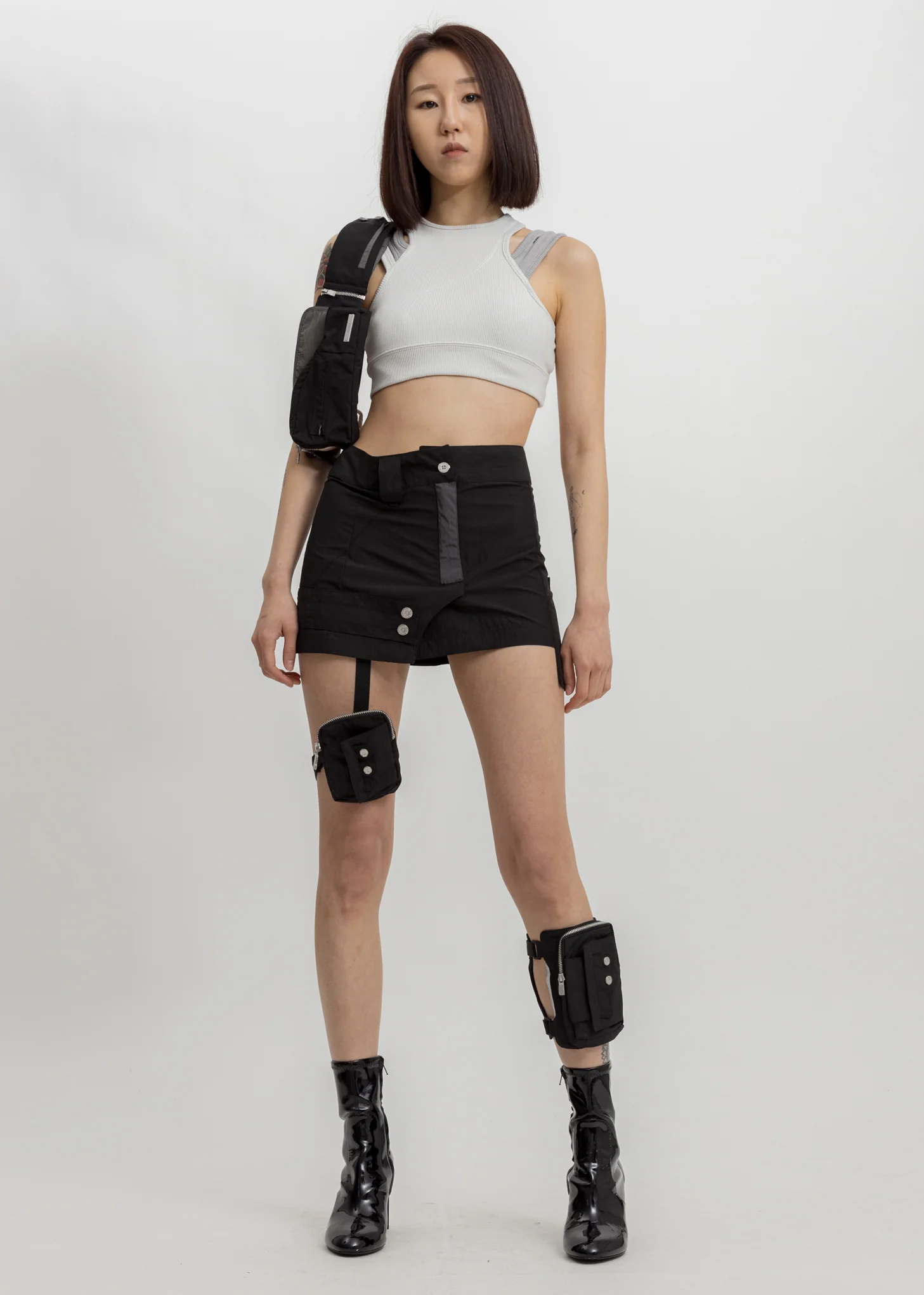 Black Laminate Small  Bag - Image 6