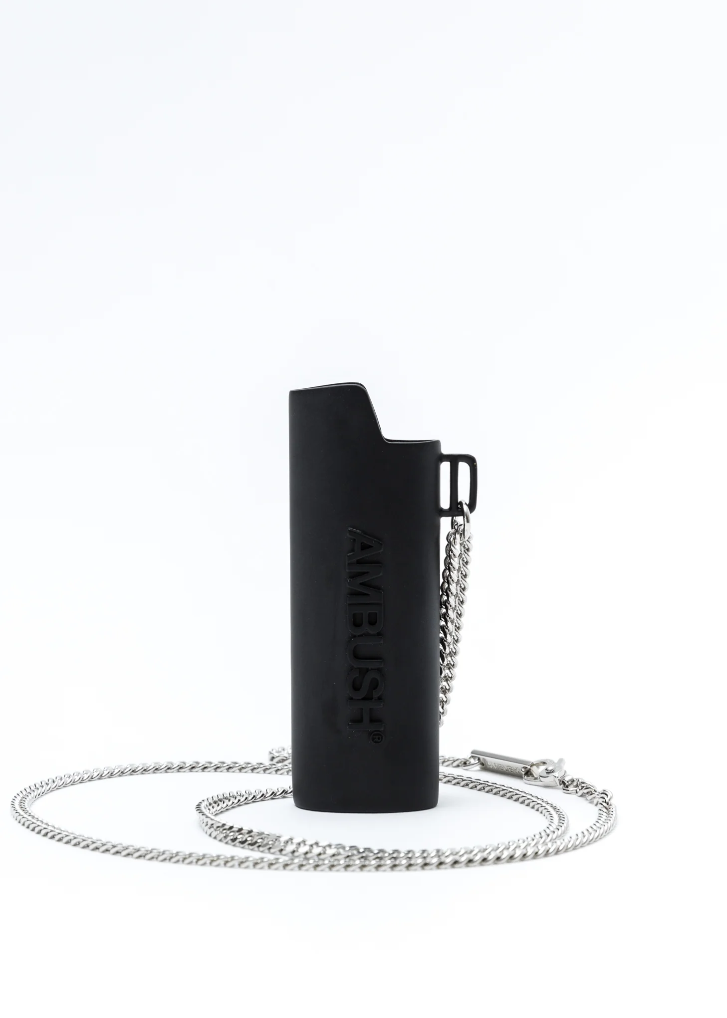Black Large Lighter Case Necklace