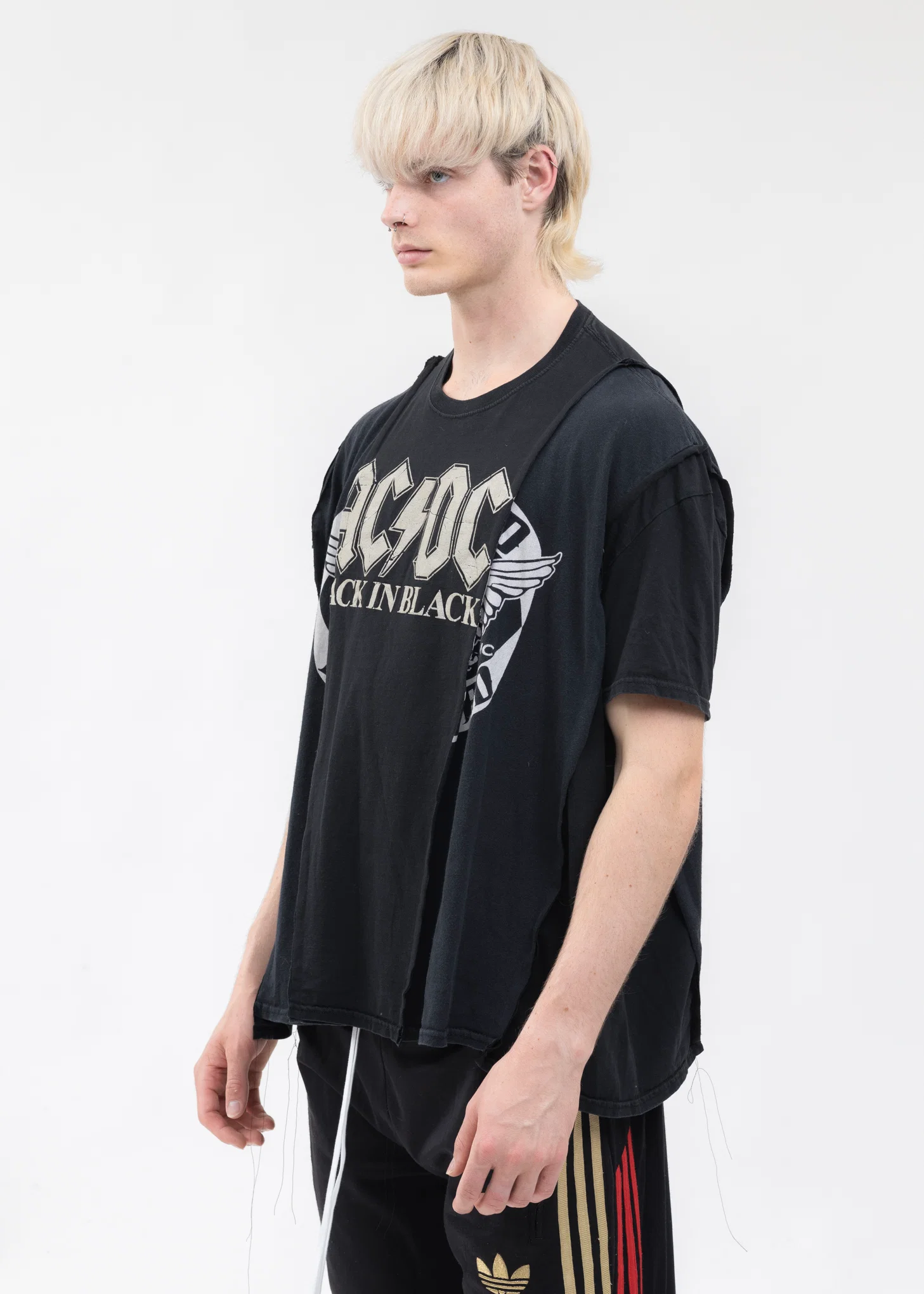 Black Layered Band Tee - Style 2 - Image 3