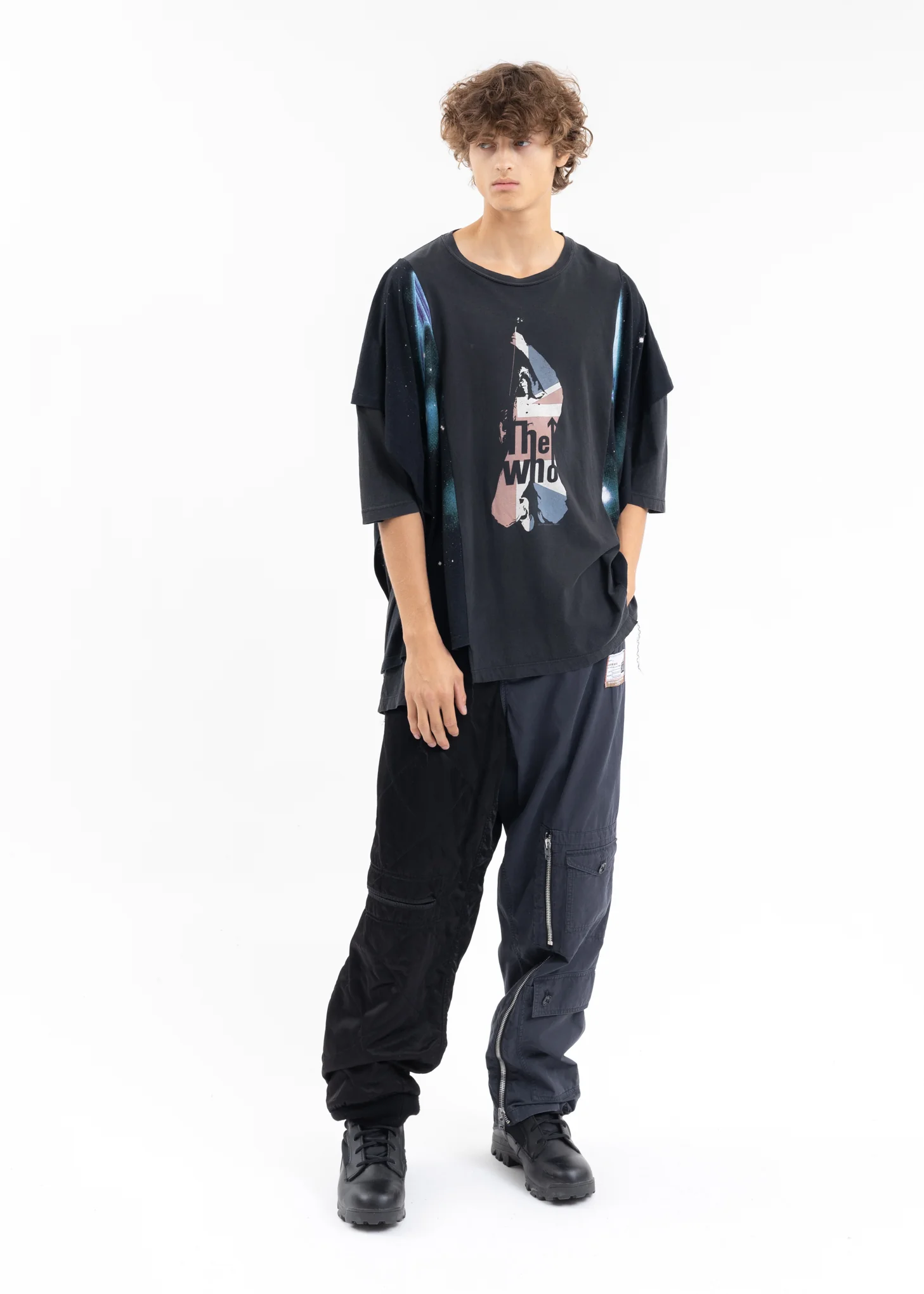 Black Layered Band Tee - Style C - Image 5