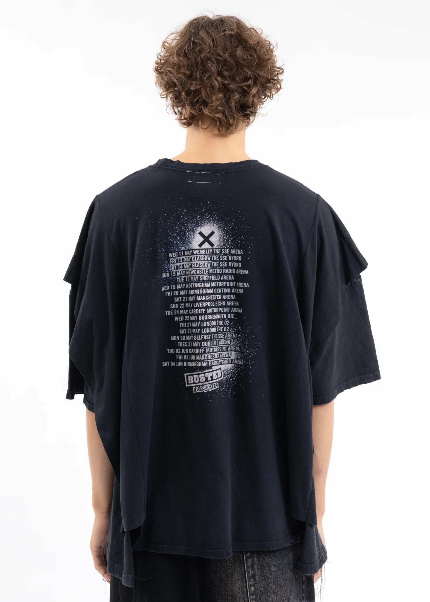 Black Layered Band Tee - Style D - Image 2
