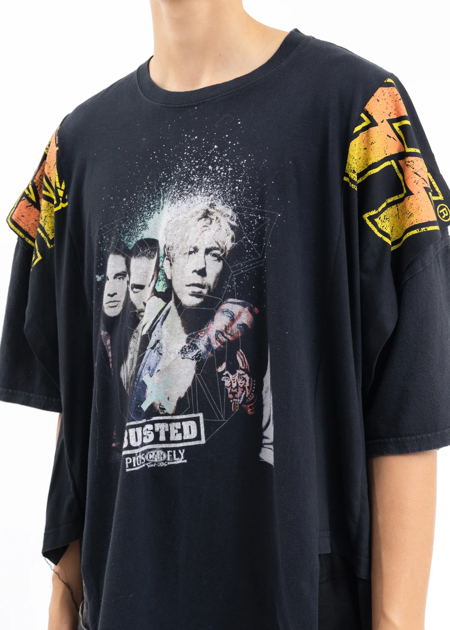 Black Layered Band Tee - Style D - Image 4