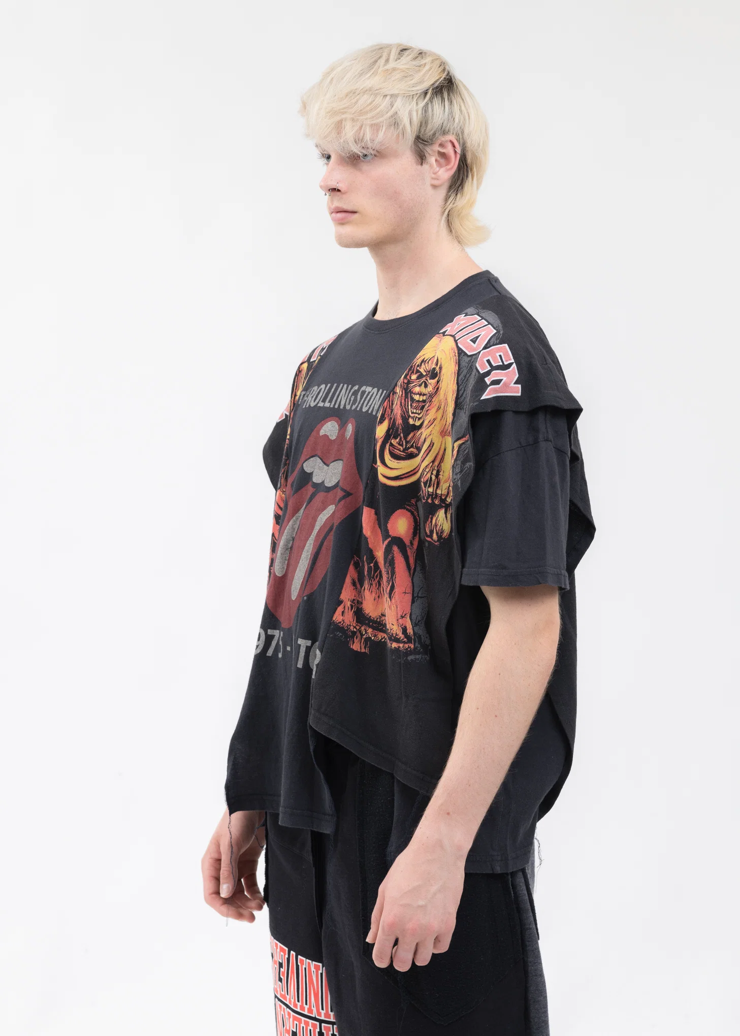 Black Layered Band Tee - Style 1 - Image 3