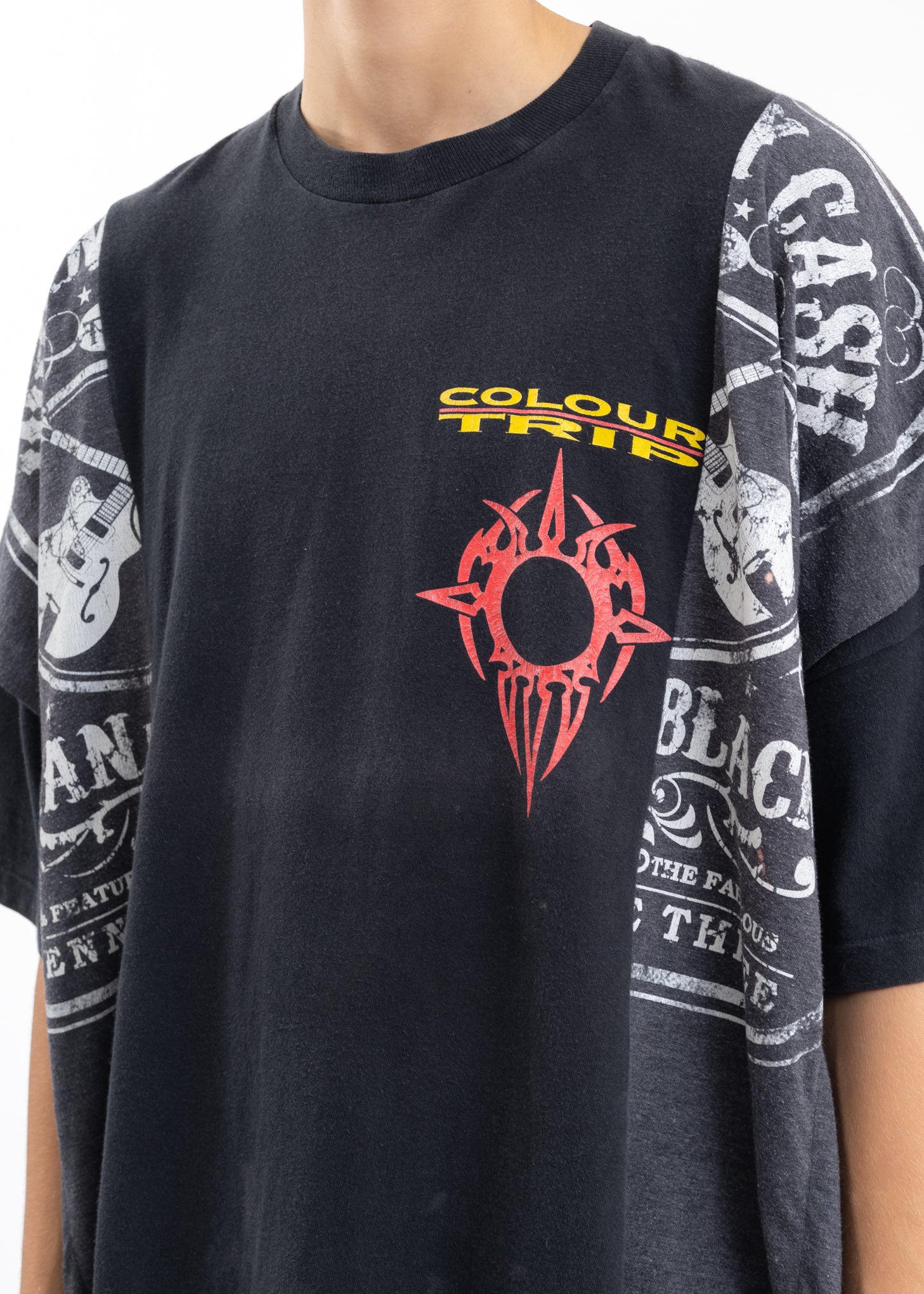 Black Layered Band Tee - Style E - Image 4