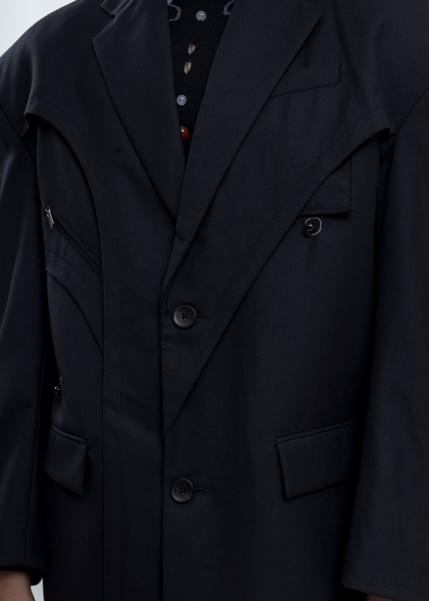 Black Layered Blazer - Image 5