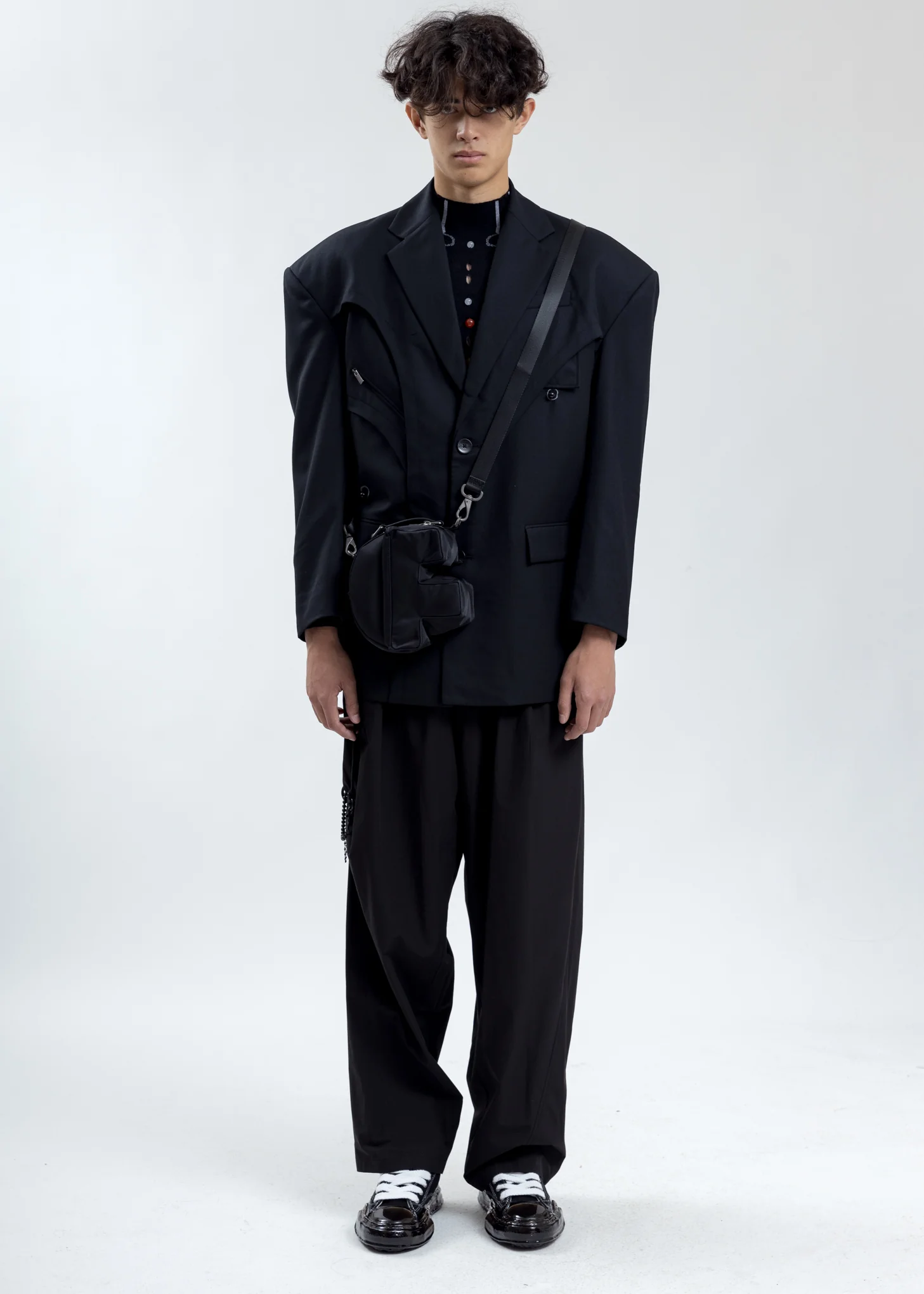 Black Layered Blazer - Image 9