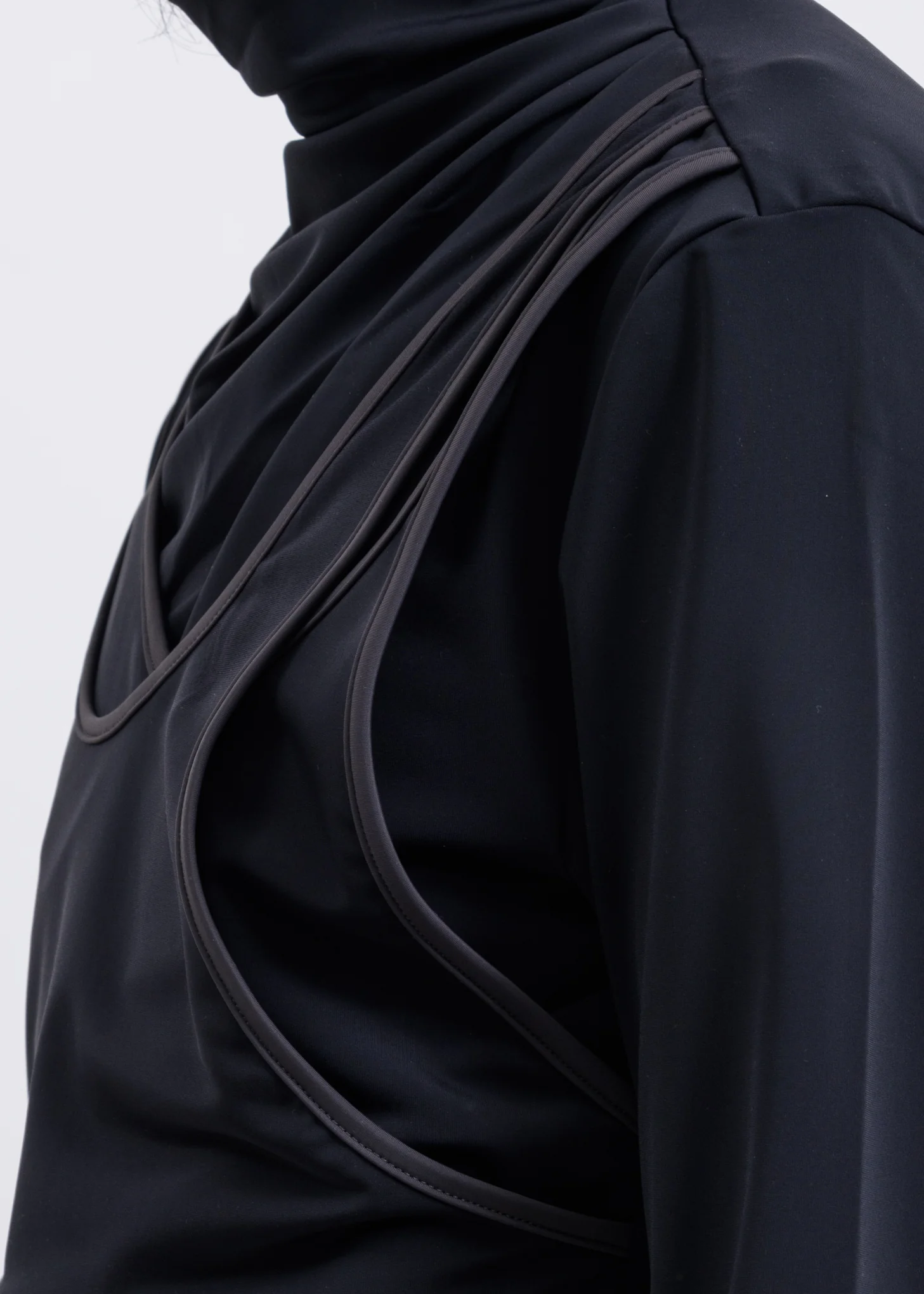 Black Layered High Neck Long Sleeves - Image 4