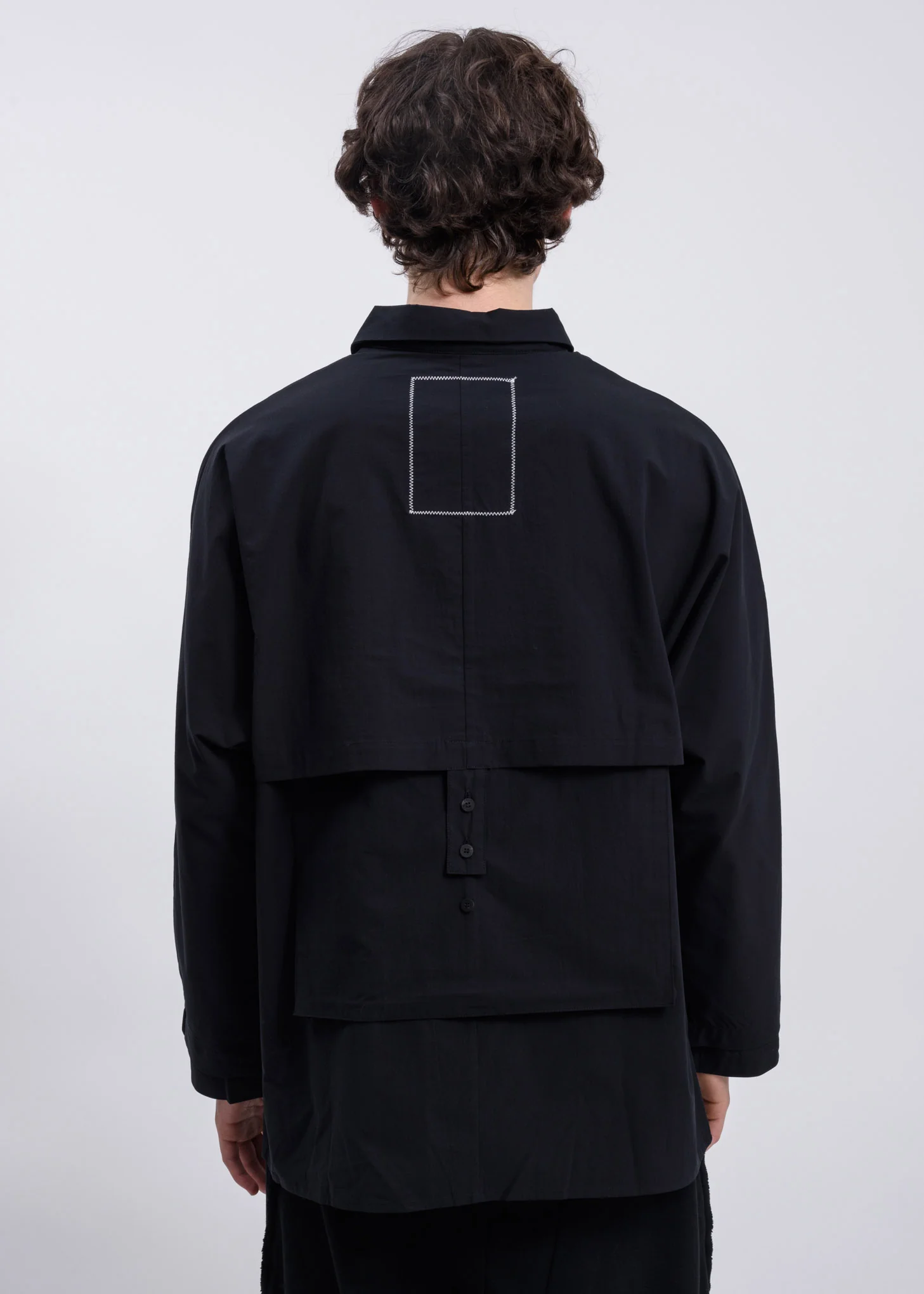 Black Layered Multi Pocket Shirt - Image 3