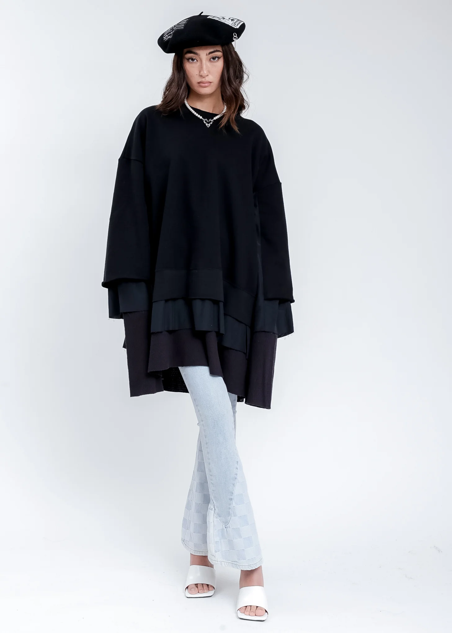 Black Layered Sweater - Image 5