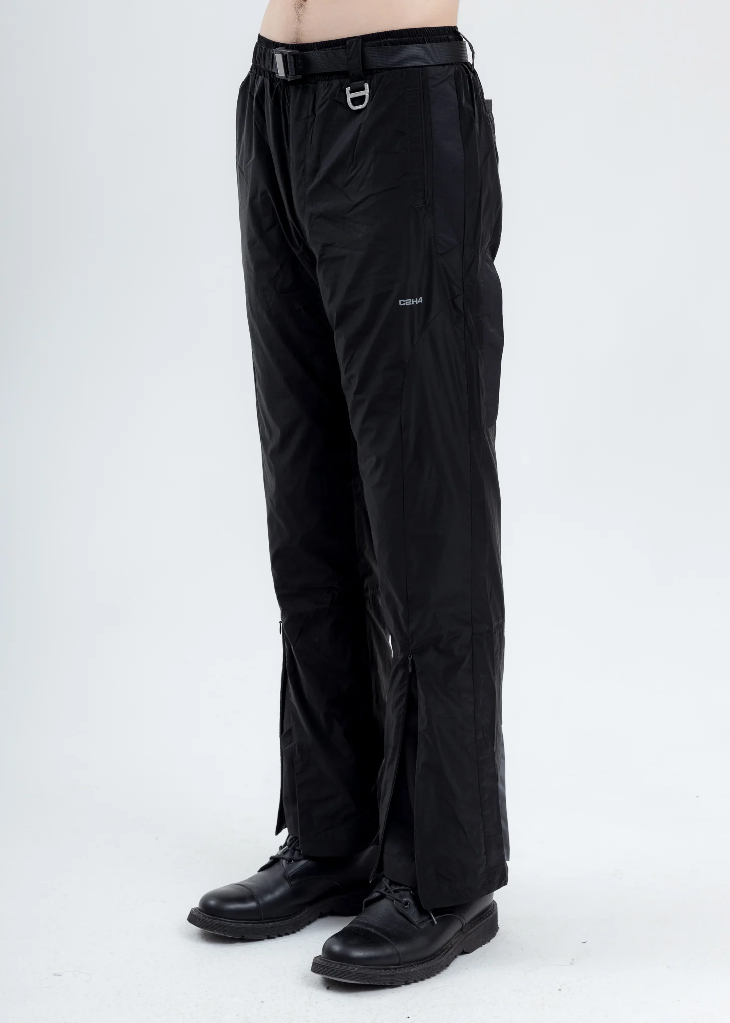 Black Layered Track Pants - Image 3