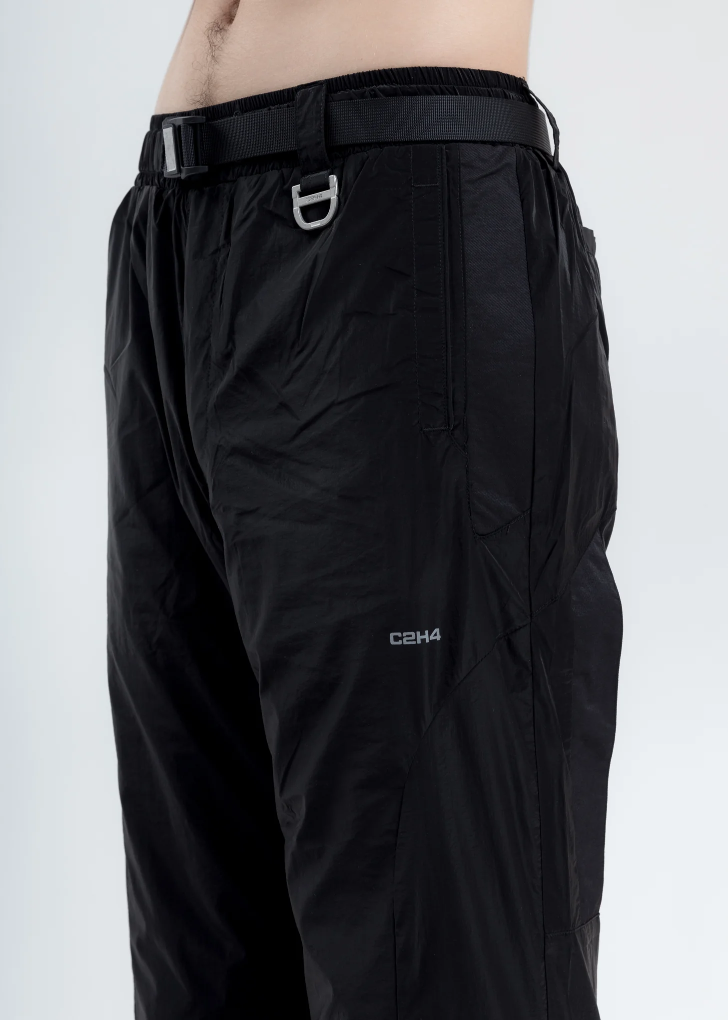 Black Layered Track Pants - Image 4