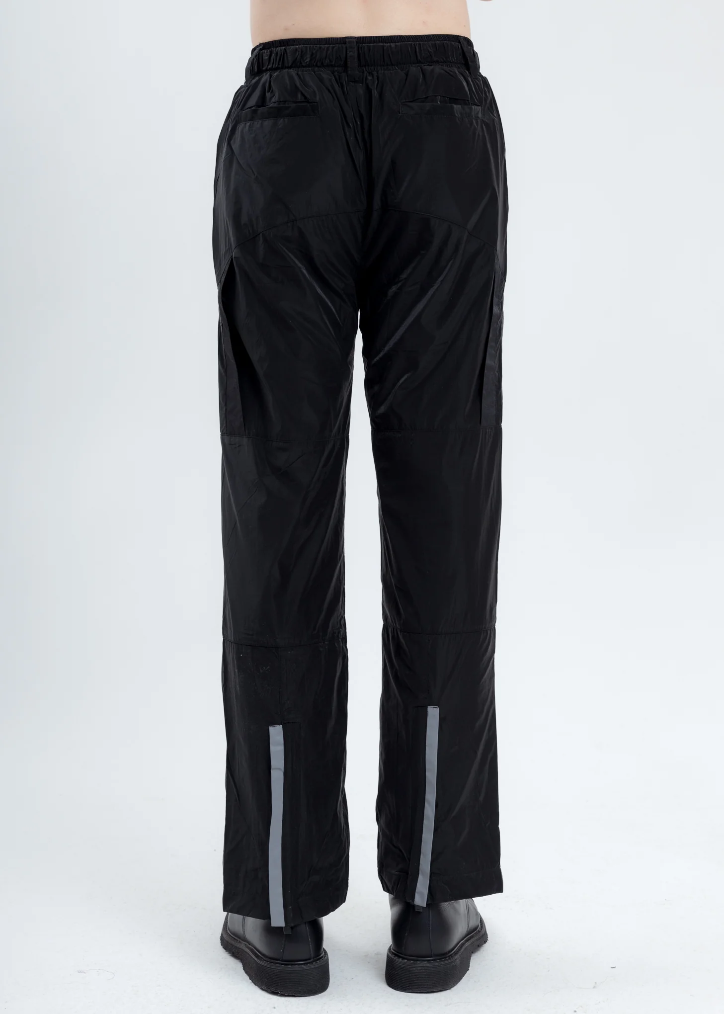 Black Layered Track Pants - Image 5