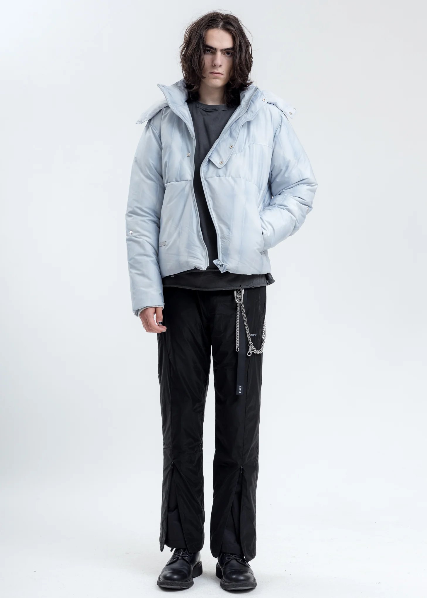 Black Layered Track Pants - Image 7