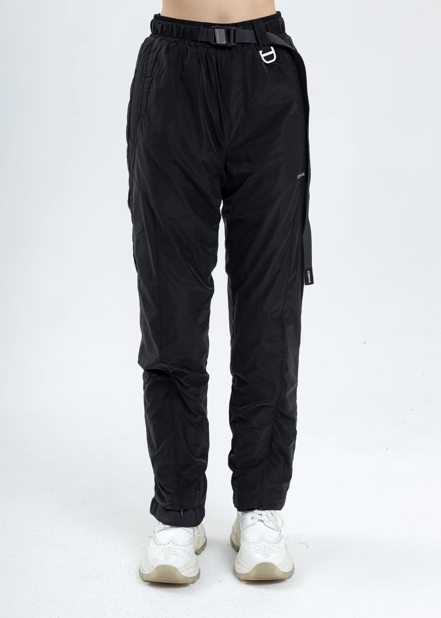 Black Layered Track Pants