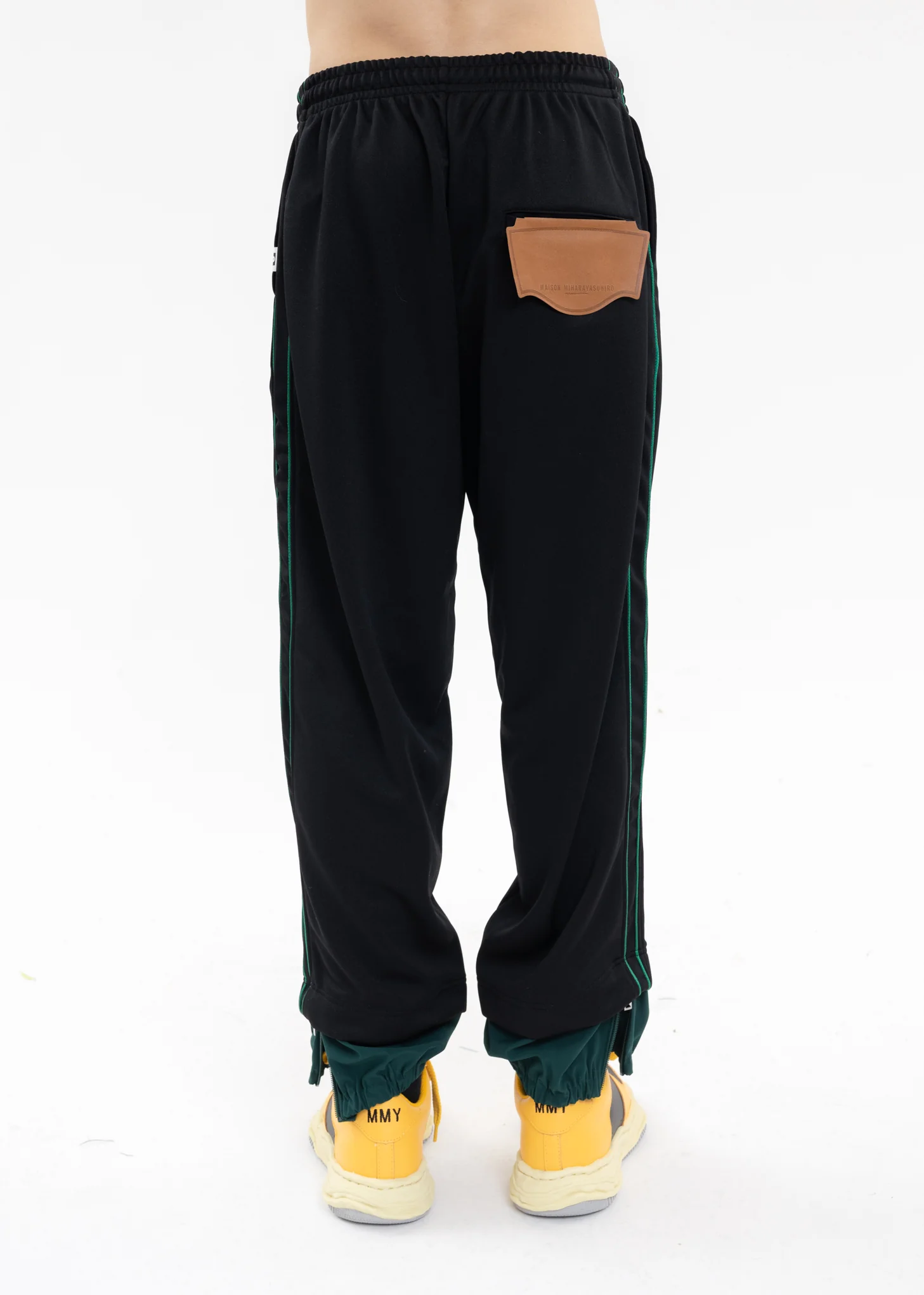 Black Layered Track Pants - Image 3