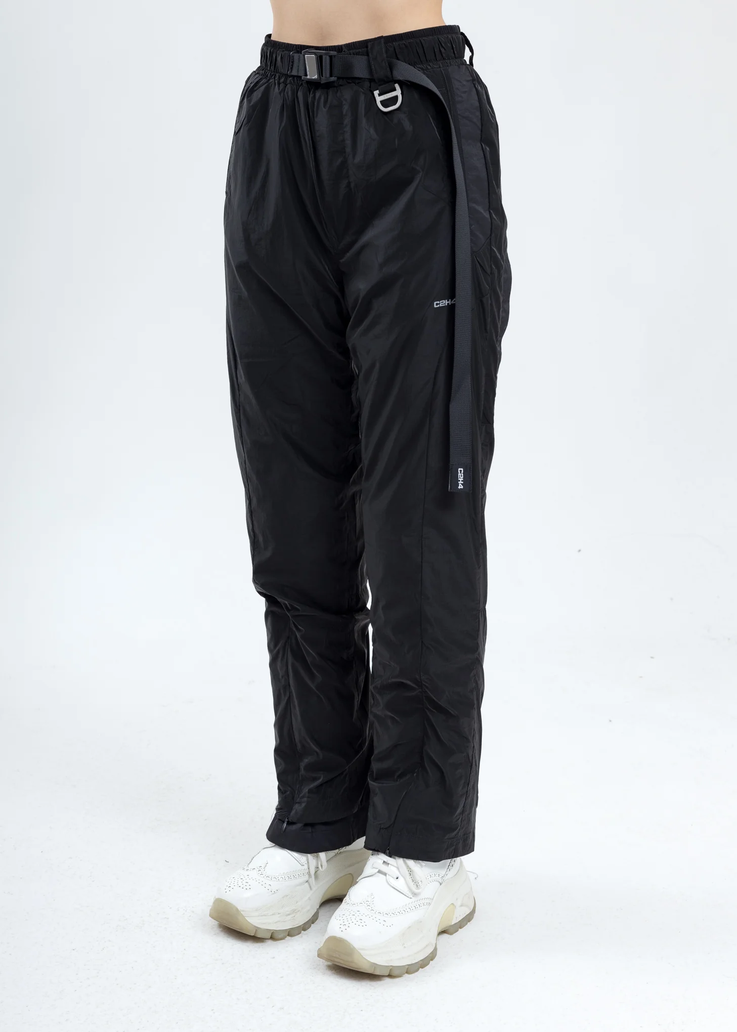 Black Layered Track Pants - Image 2