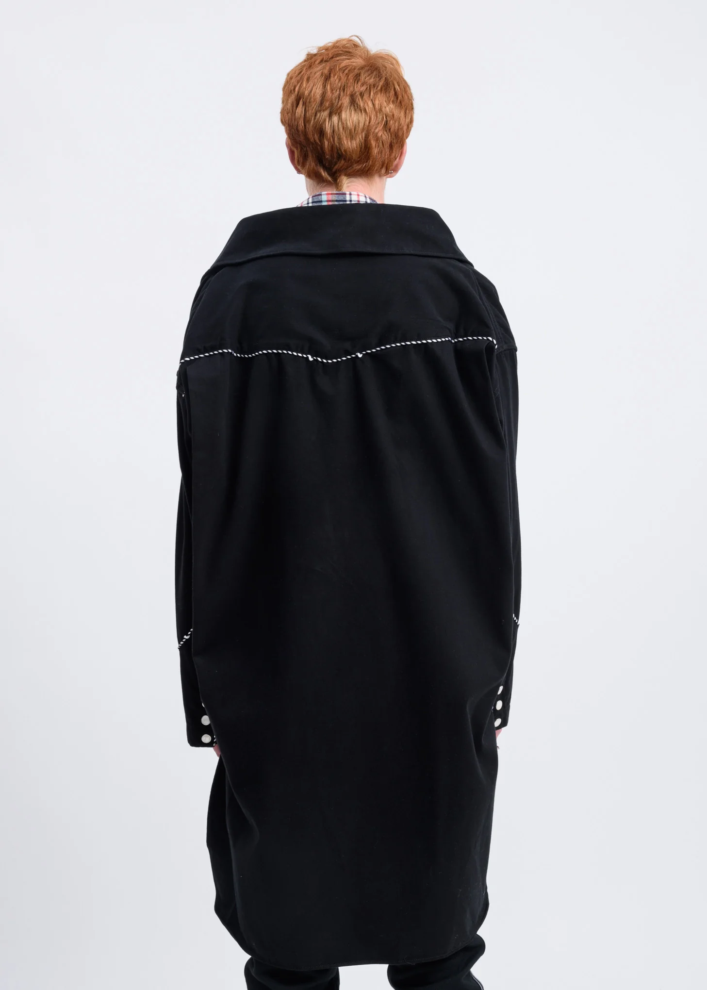 Black Layered Western Shirt - Image 3