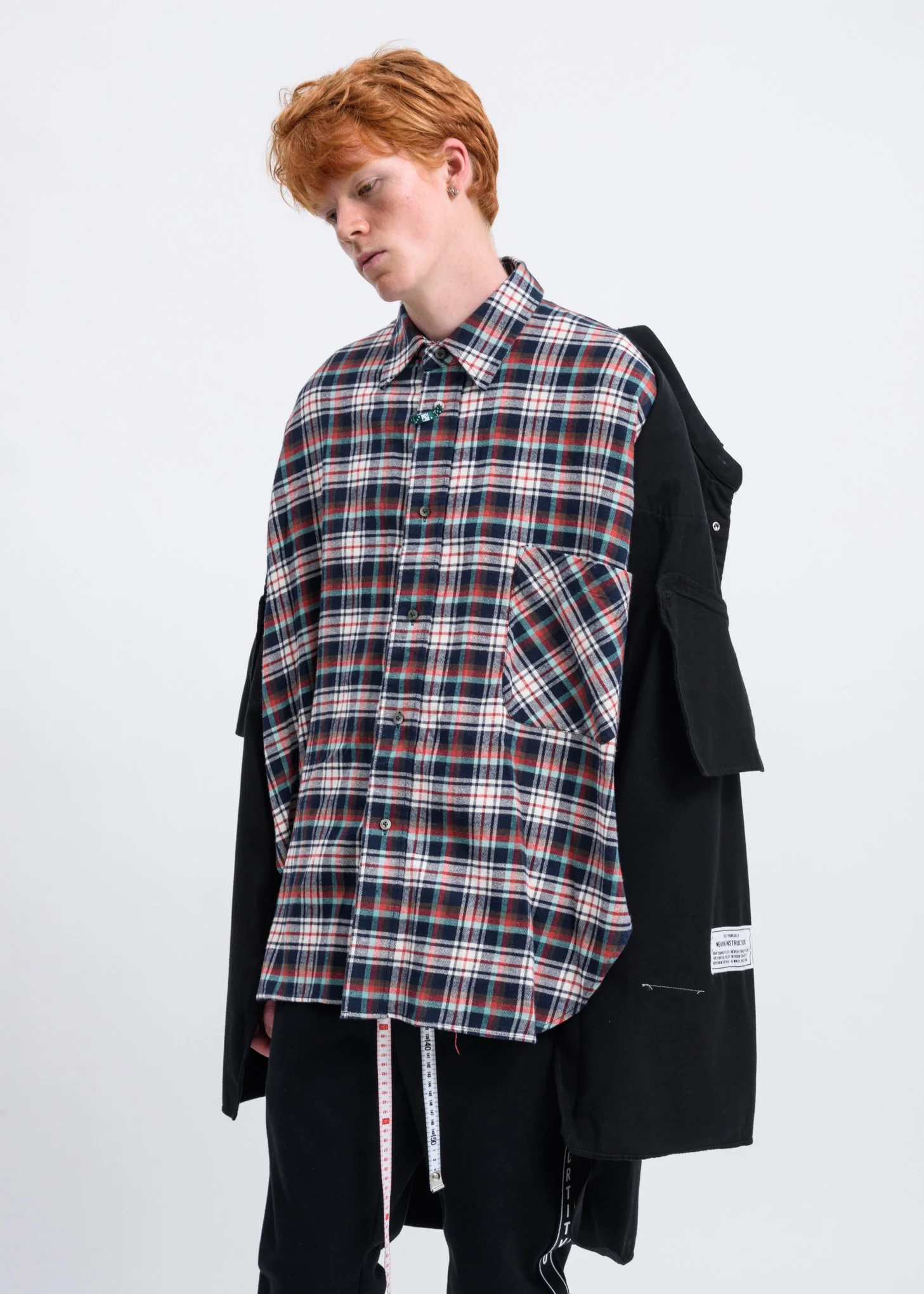 Black Layered Western Shirt - Image 7