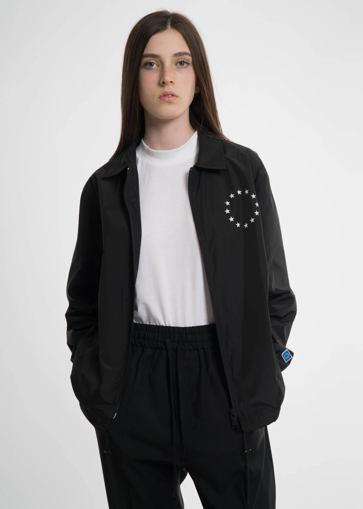 Black League Coach Jacket - Image 2