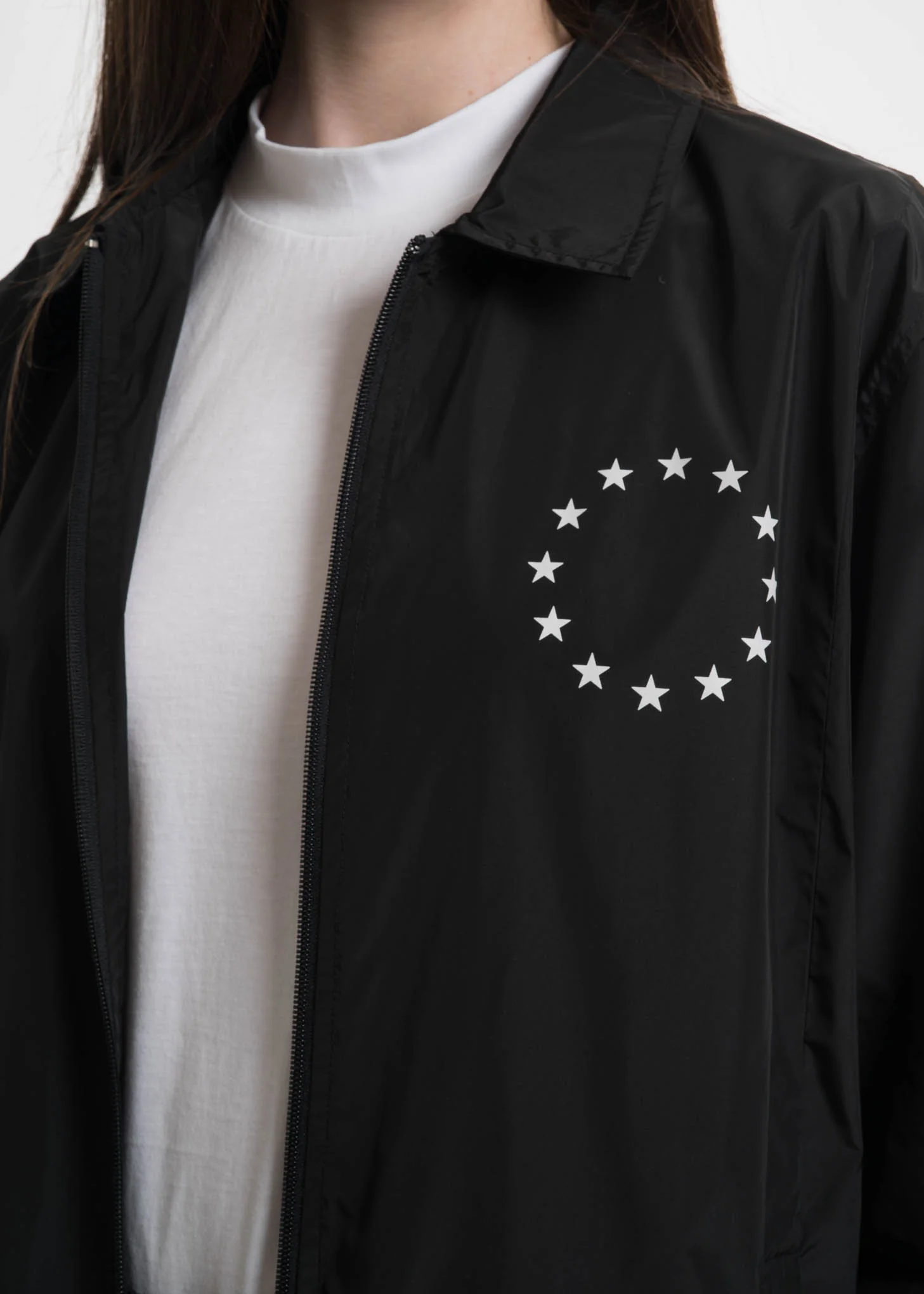Black League Coach Jacket - Image 3
