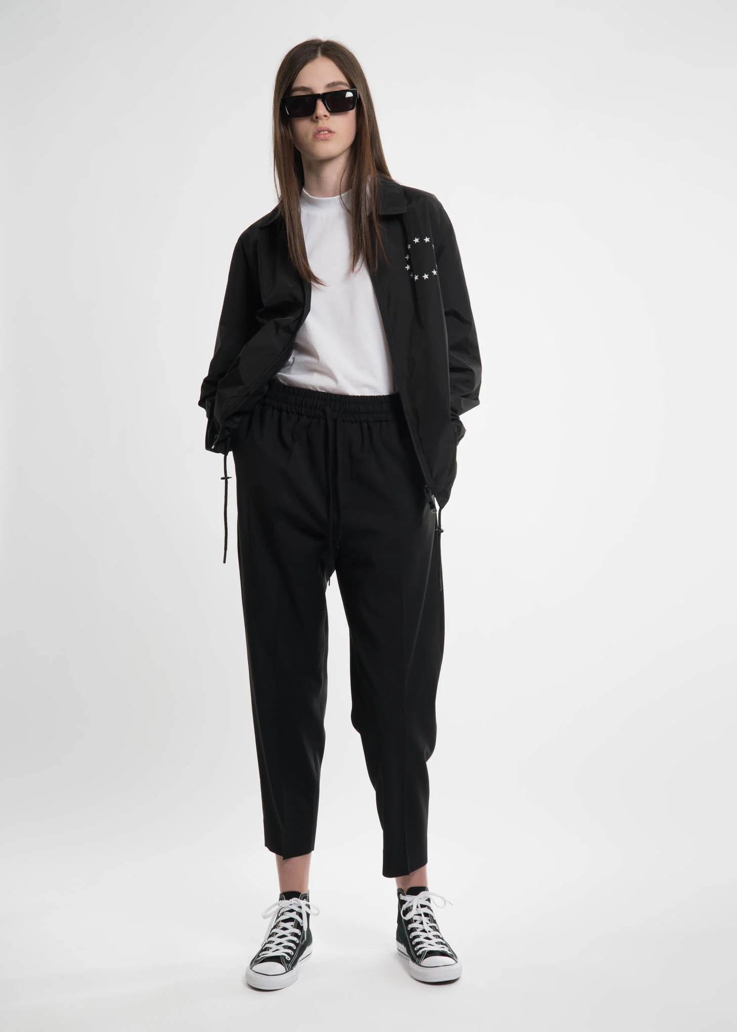 Black League Coach Jacket - Image 8