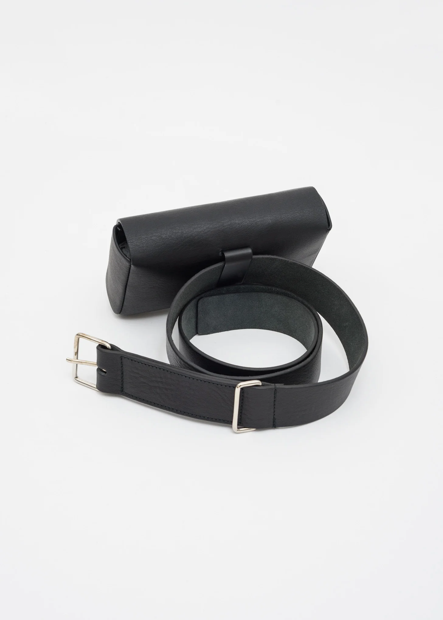 Black Leather Belt - Image 3
