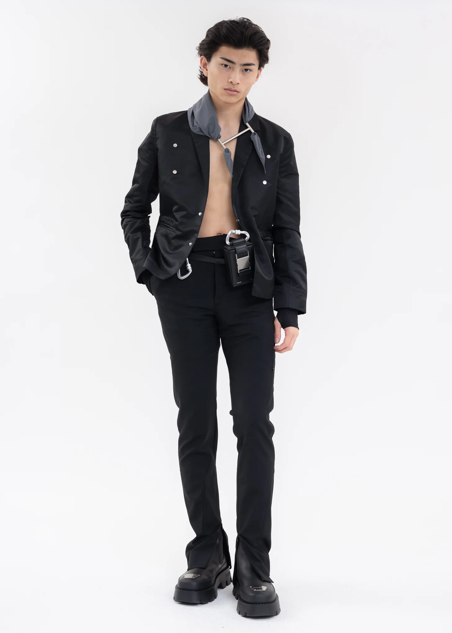 Black LEATHER Belt With MINI BOX - Image 6